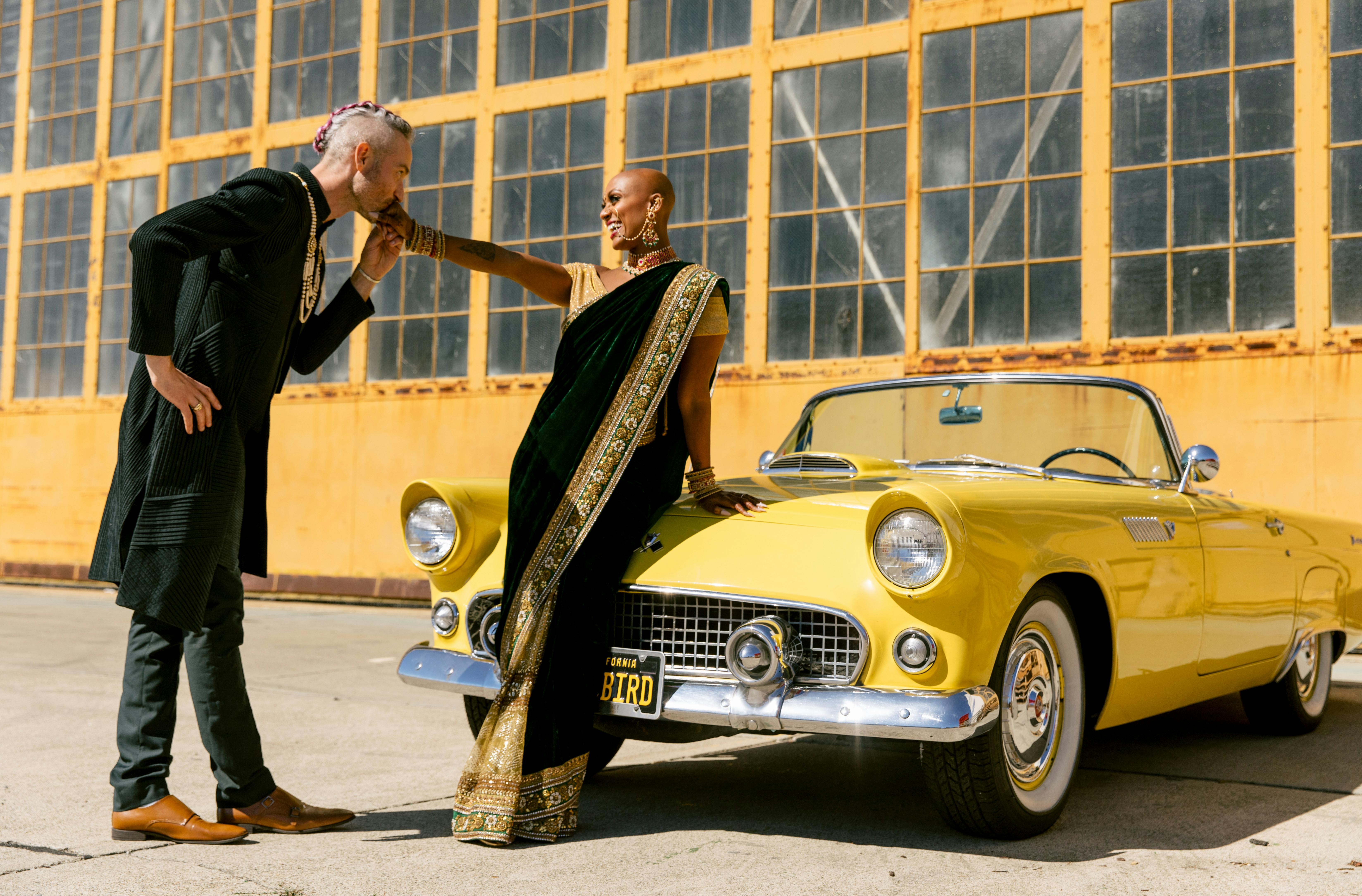 Colorful Wedding at Hangar 1 Vodka Distillery in Alameda, California