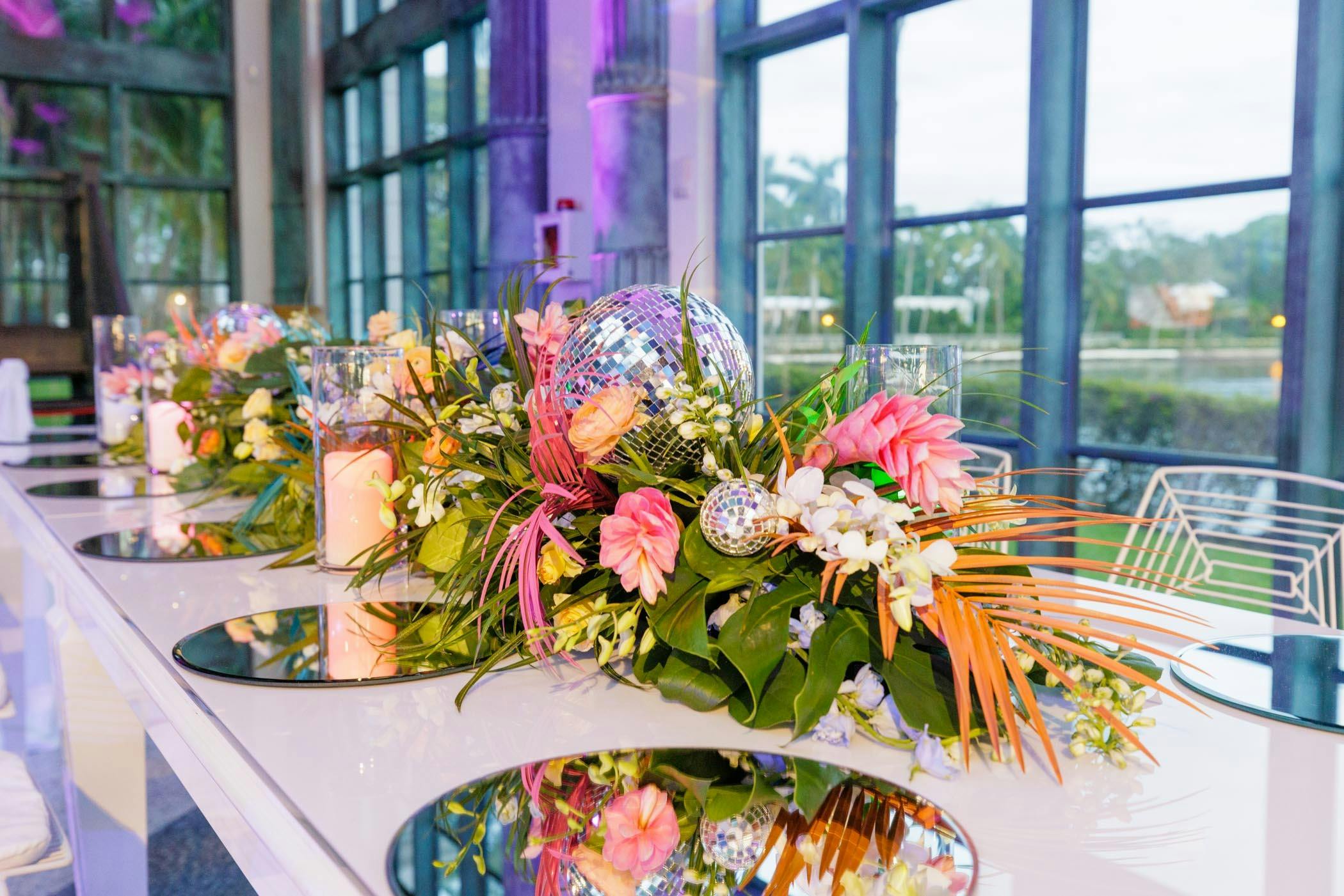 A Modern Tropical 40th Birthday Party in Downtown Miami - Love.Style.Events