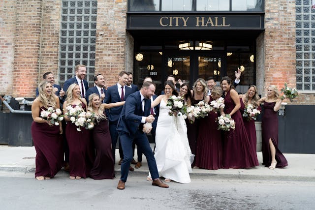Featured photo from Winter Wedding at City Hall in Chicago, Illinois