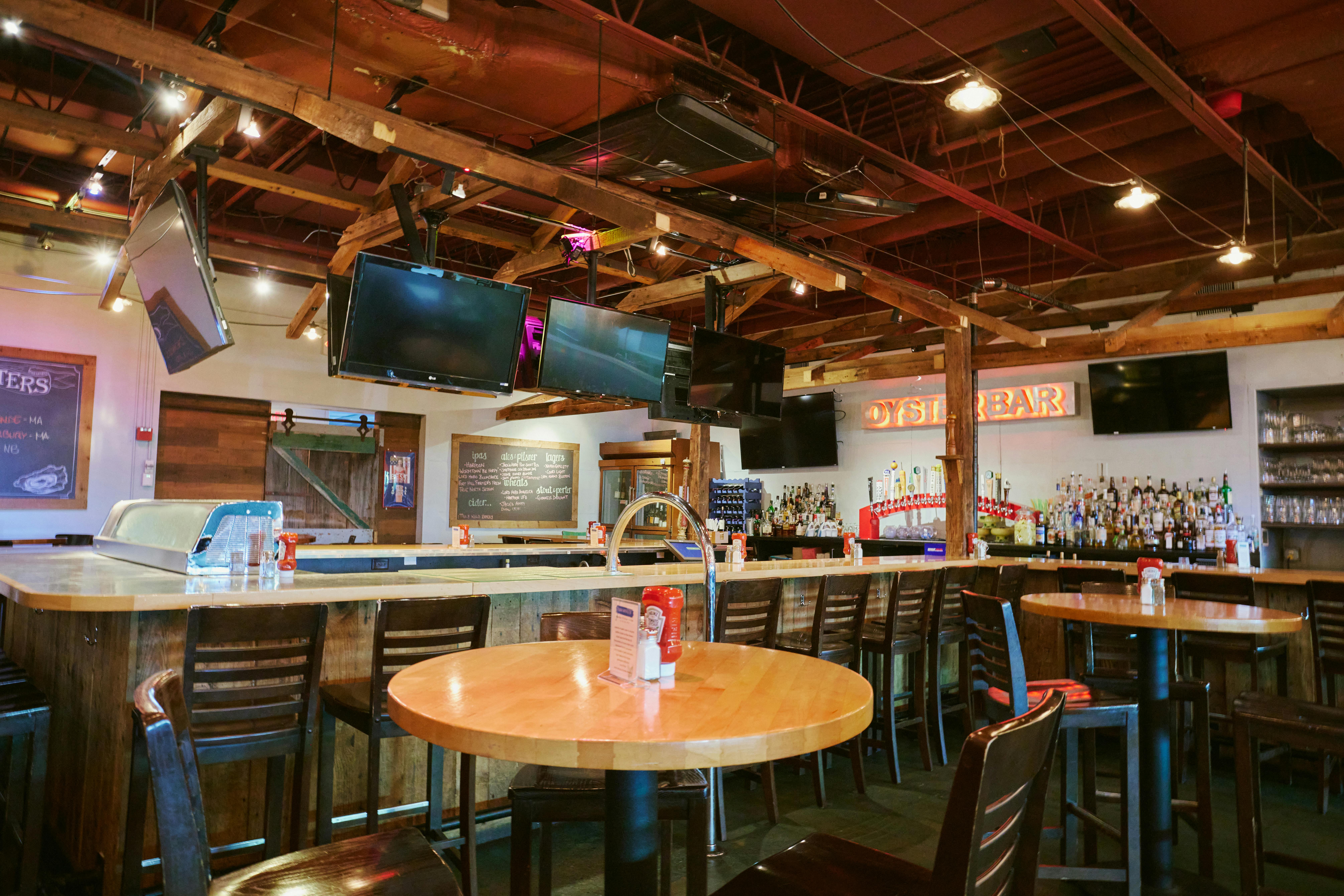 Main Dining Room & Bar, Restaurant event space at Jasper White's Summer Shack, Cambridge