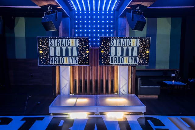 Featured photo from Explore This New York Bar Mitzvah with Bold Lighting and Dynamic Interactive Spaces