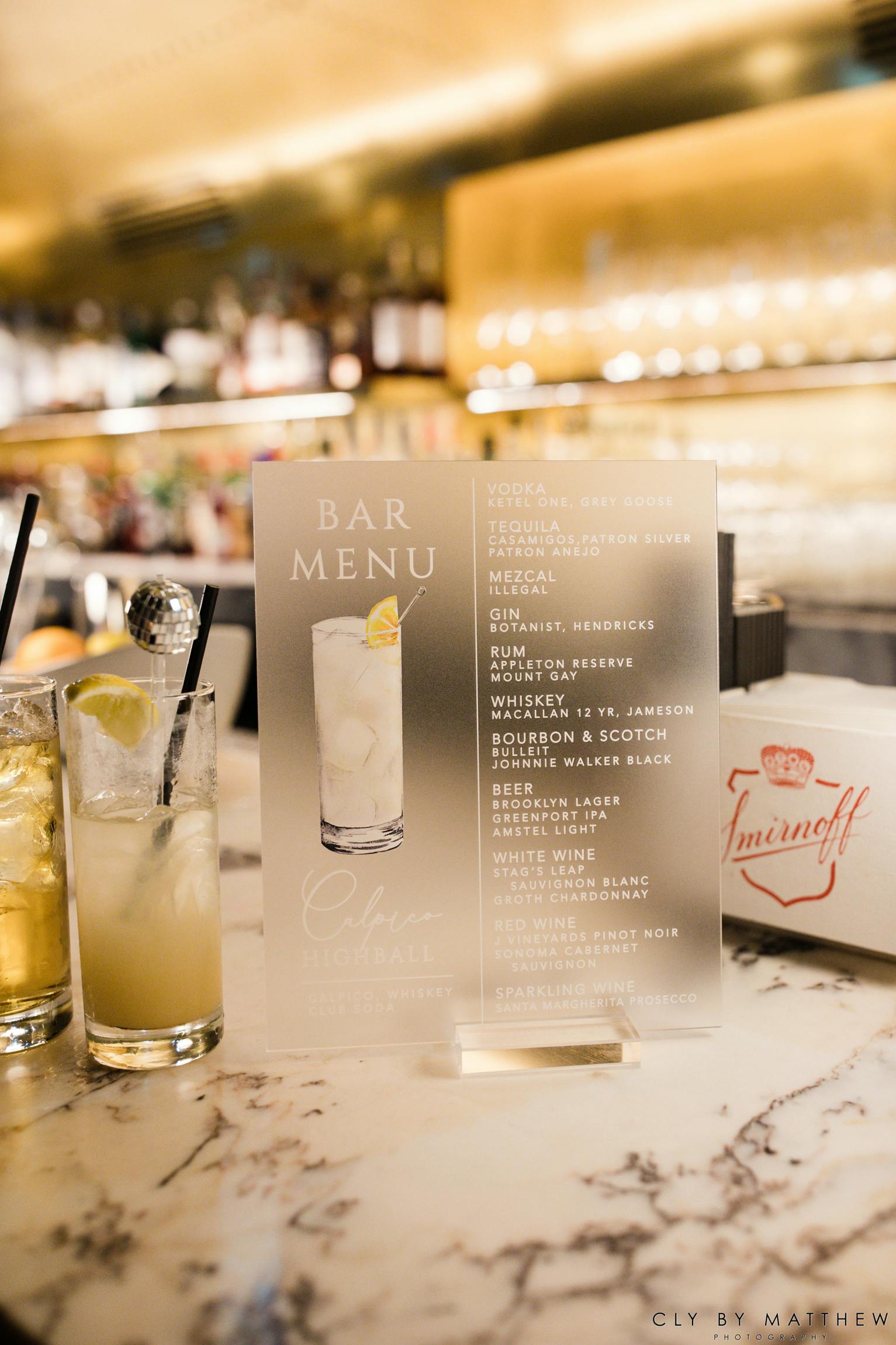 Wedding Bar Ideas posted by Rachel Behar Events