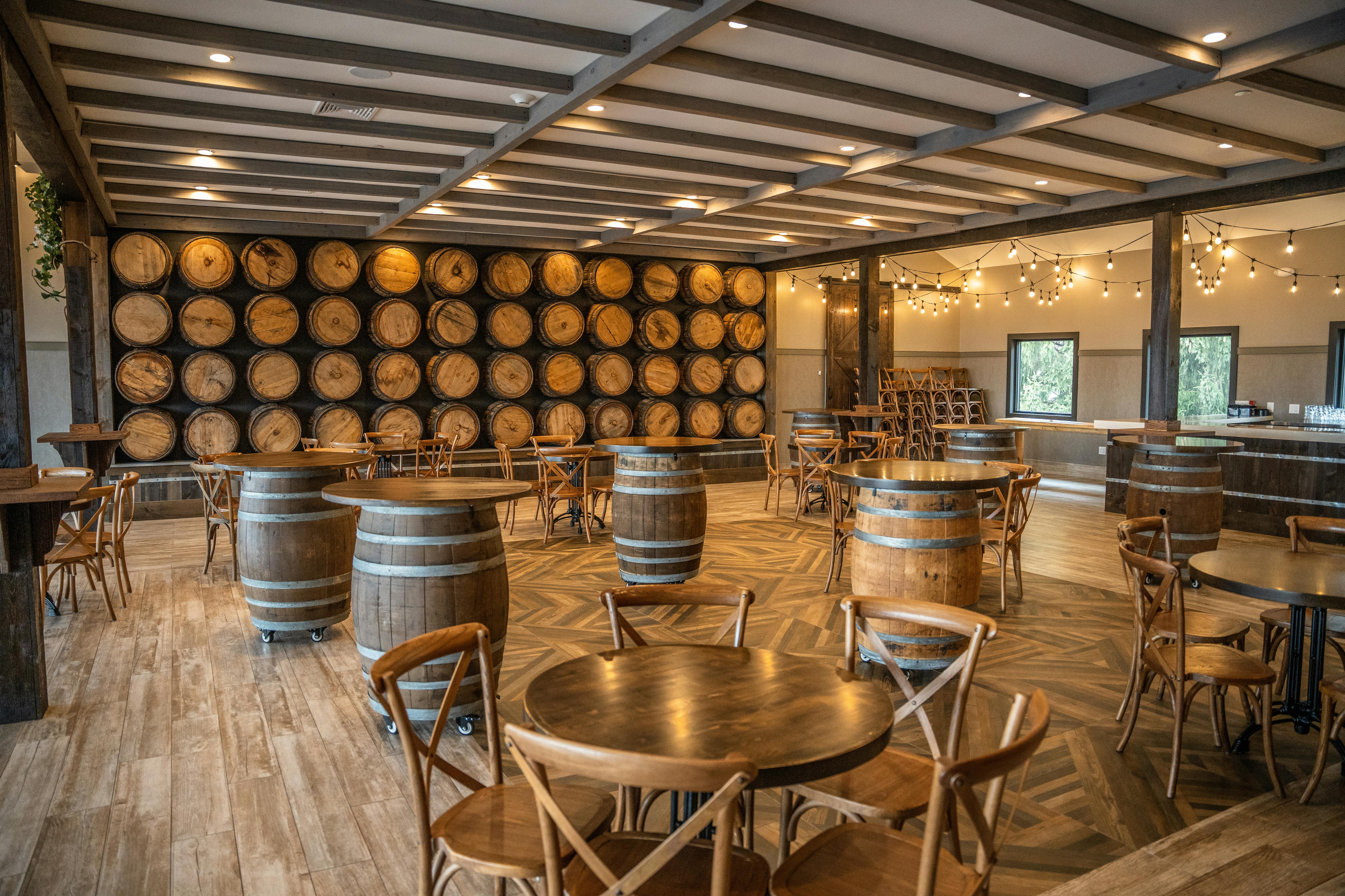 Barrel Room, an event space at The Barn at Villa Venezia