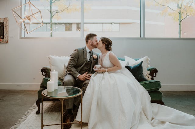 Featured photo from E + M's Romantic Loft-Style Garden Wedding