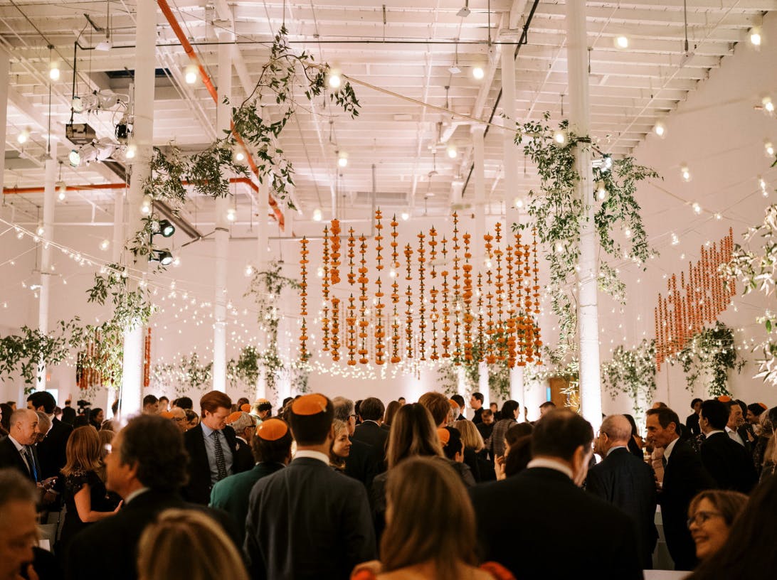 Featured photo from Romantic Wedding under Lights and Flowers at Sound River Studios in New York, NY