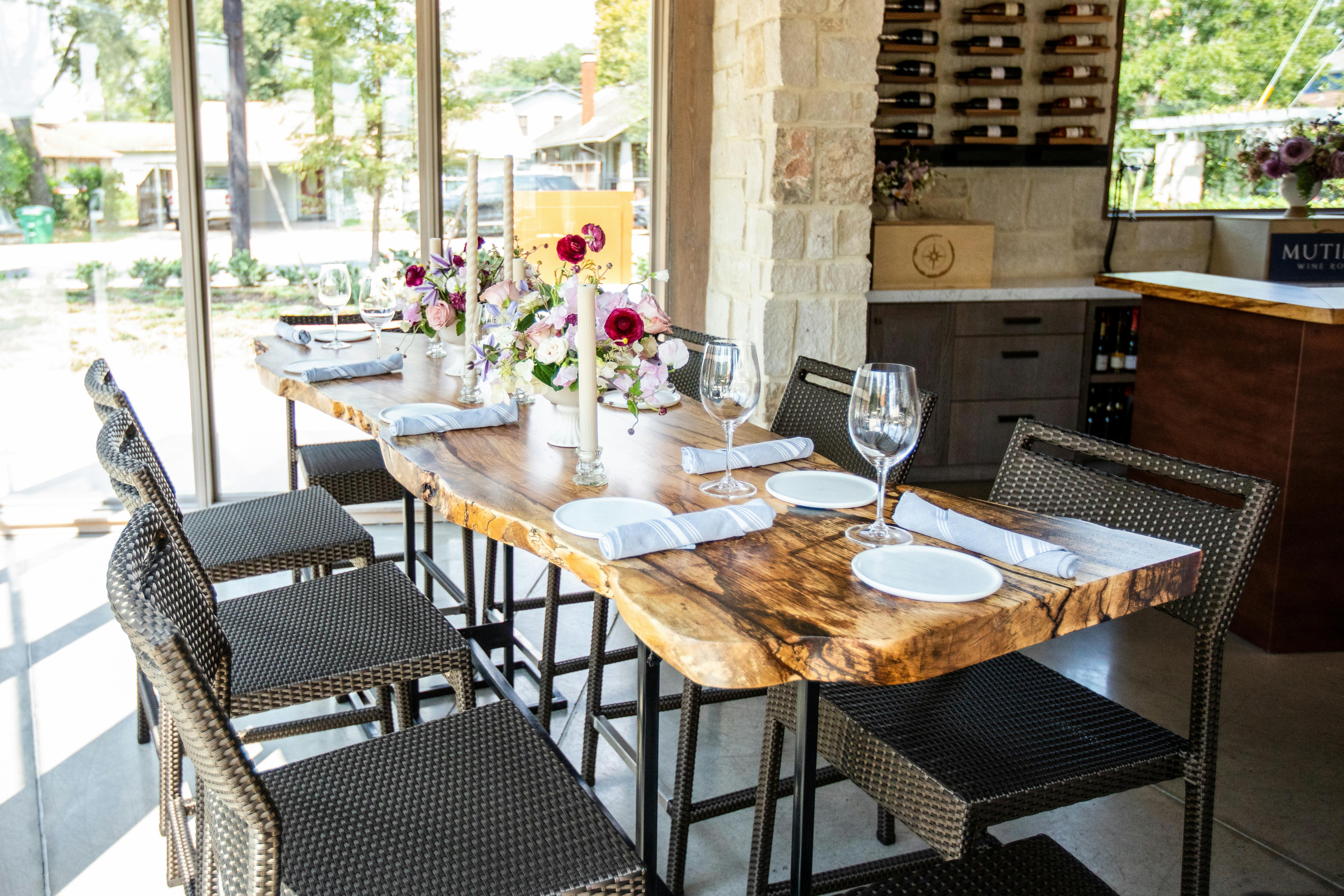 Tasting Room & Conservatory Mutiny Wine Room PartySlate