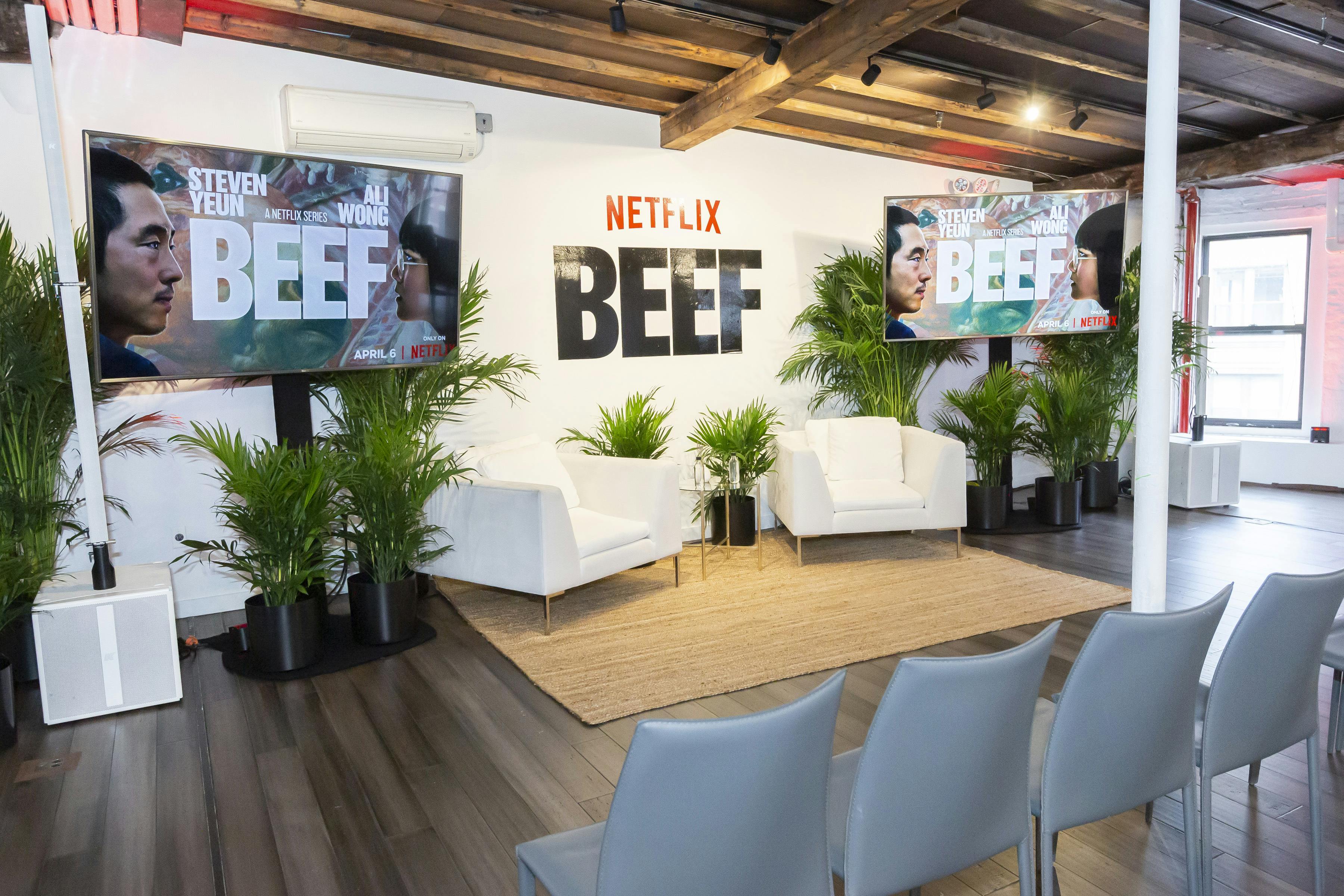 Netflix's BEEF Celebration Pop-Up Installation