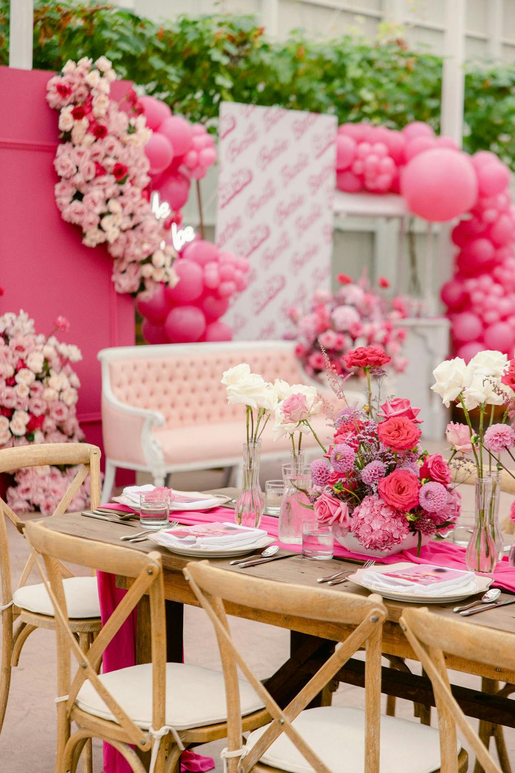 A Barbiecore Dream Bridal Shower Lux Affairs Event Design & Decor