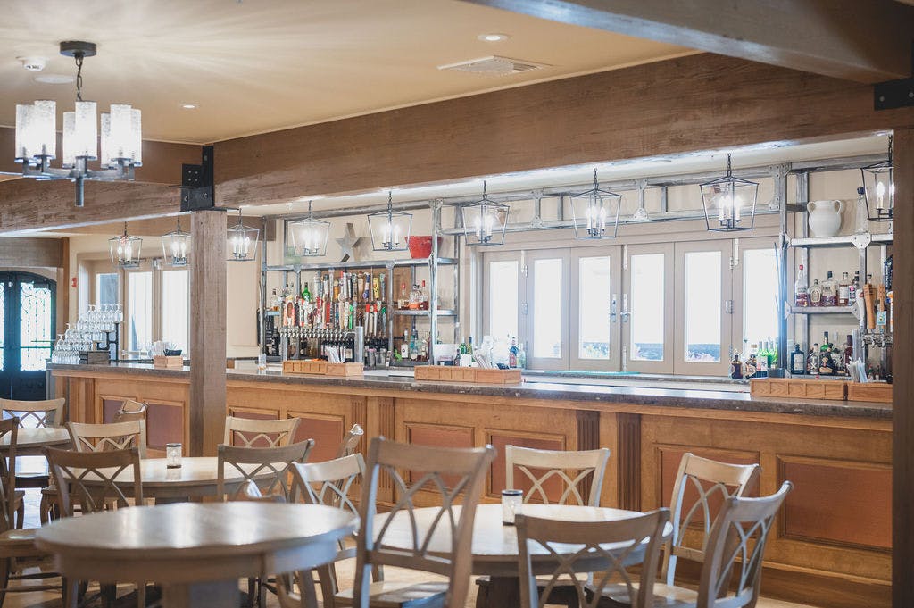 Indoor/Outdoor Cocktail Hour | Bear Brook Valley | PartySlate