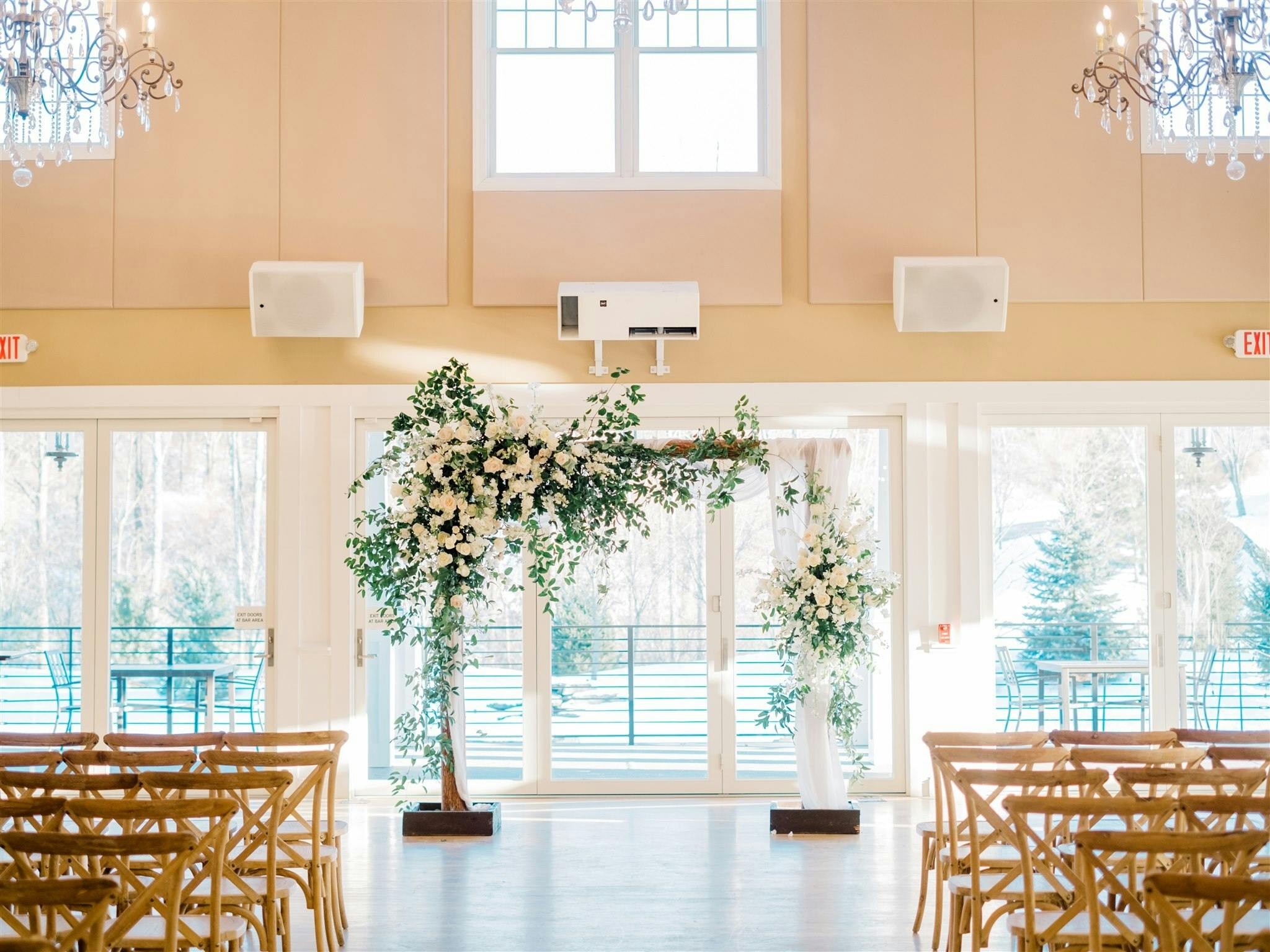 Bright & Airy Elegance | Indoor Ceremonies, Event Space at Bear Brook Valley