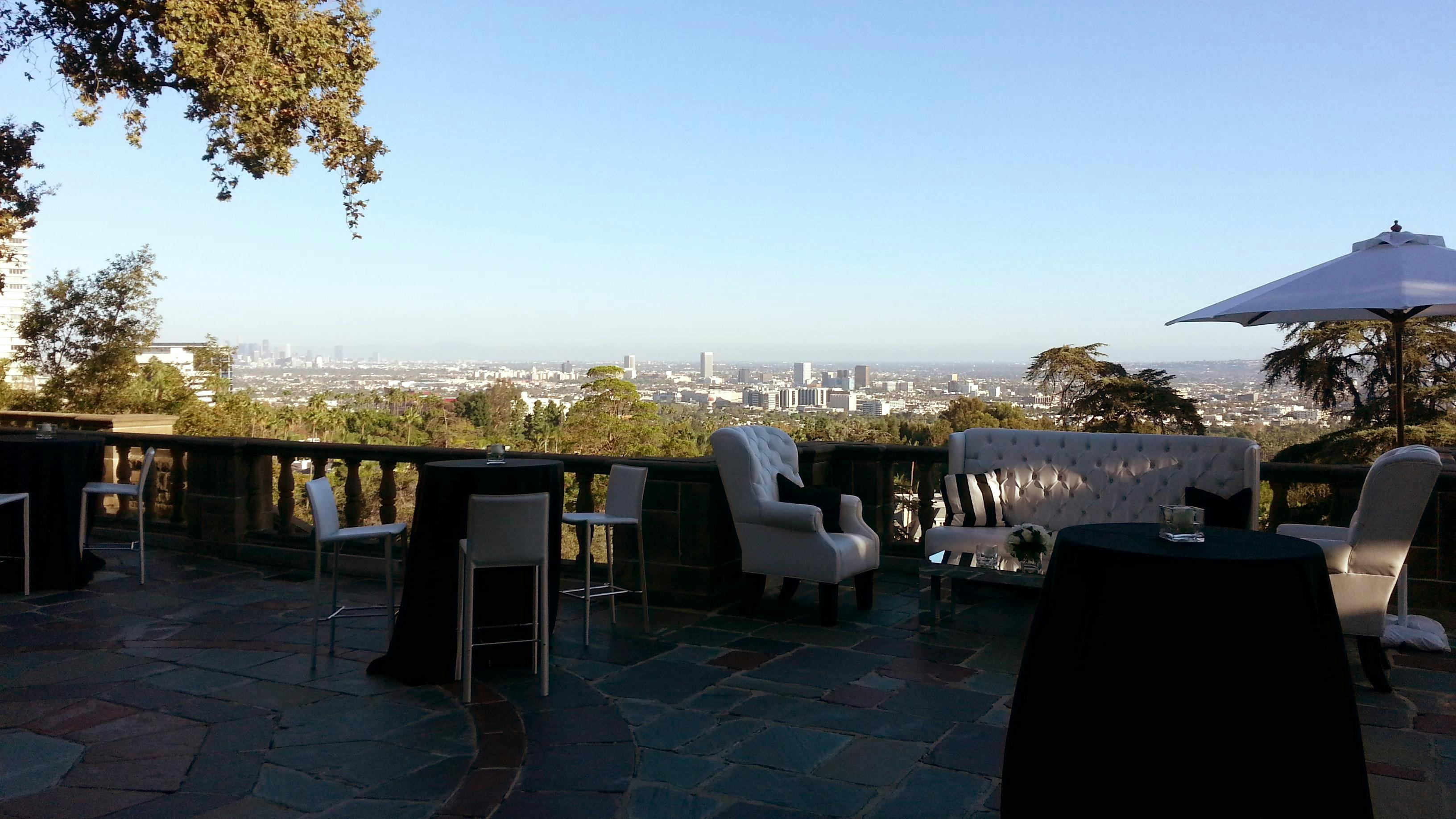 The Terrace, Outdoor event space at Greystone Mansion