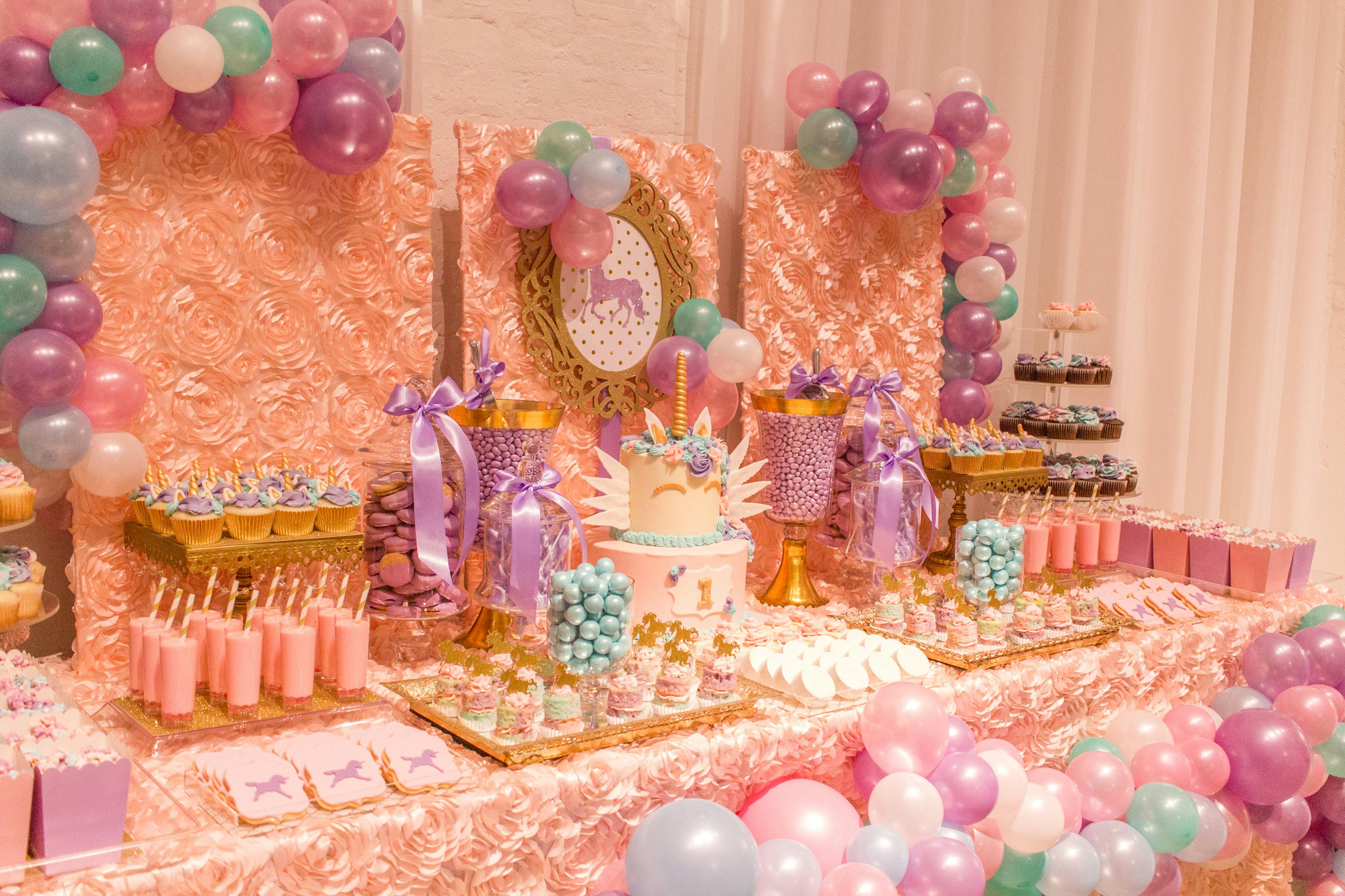 Kehoe Designs  Unicorn 1st Birthday Party at Chez  PartySlate