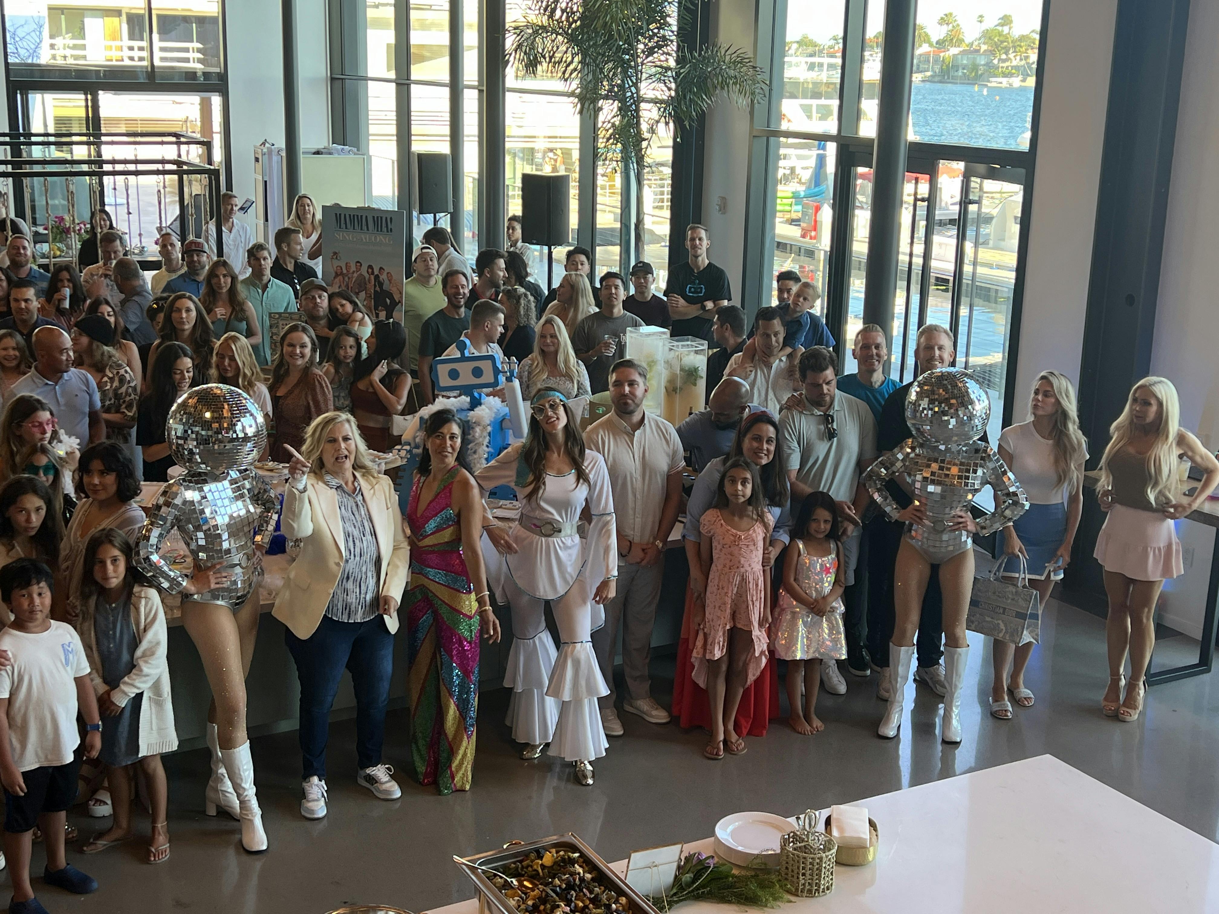 Mamma Mia Theme Dancers for Employee Event at Jobot in Newport Beach