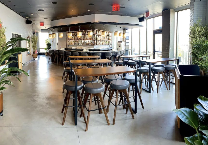 INDOOR BAR/LOUNGE & BREEZEWAY, Event Space at The Crown Rooftop