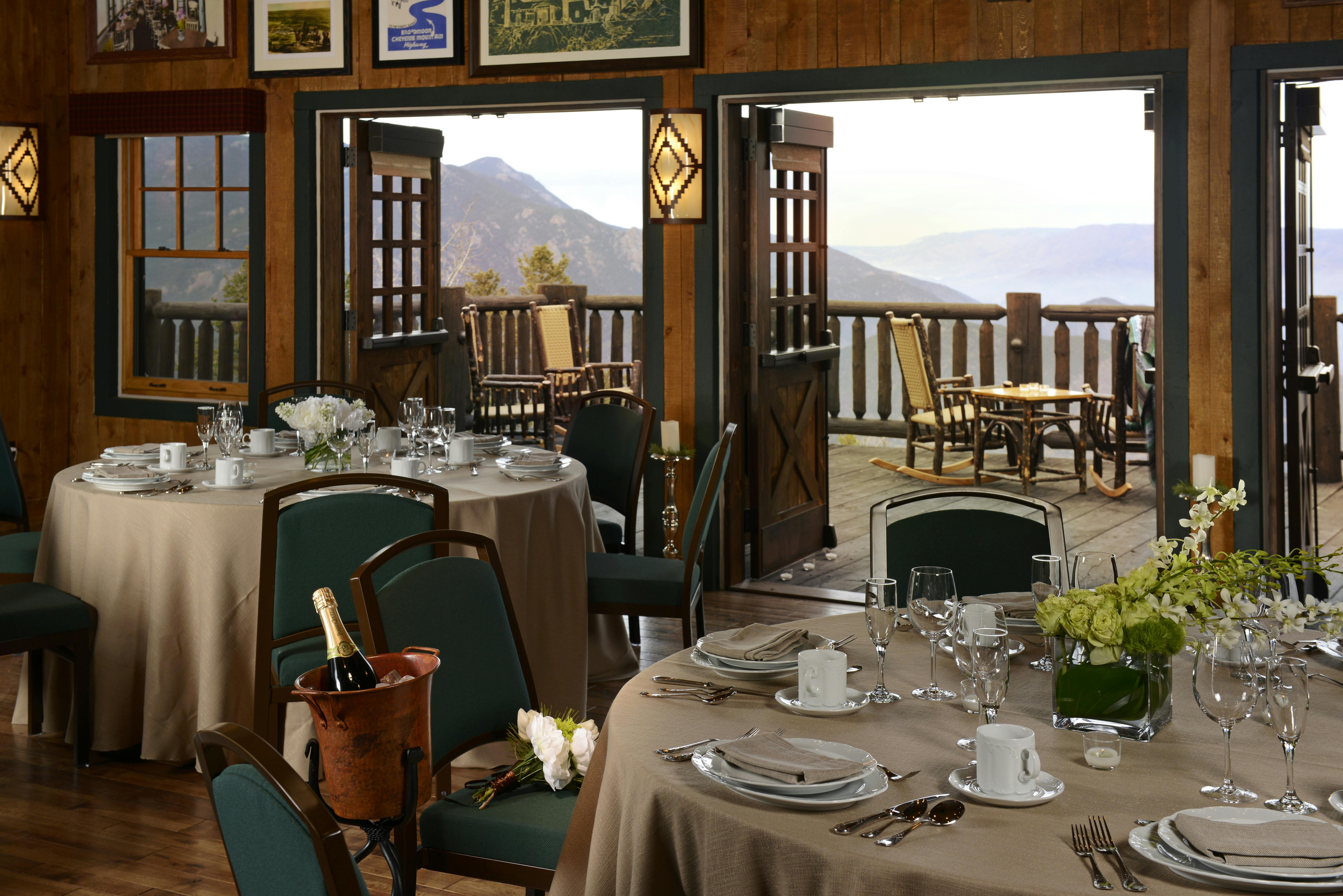 Cloud Camp, an event space at The Broadmoor Wilderness Experiences