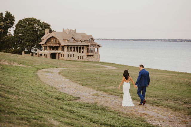 Featured photo from Outstanding Rhode Island Mansion Wedding