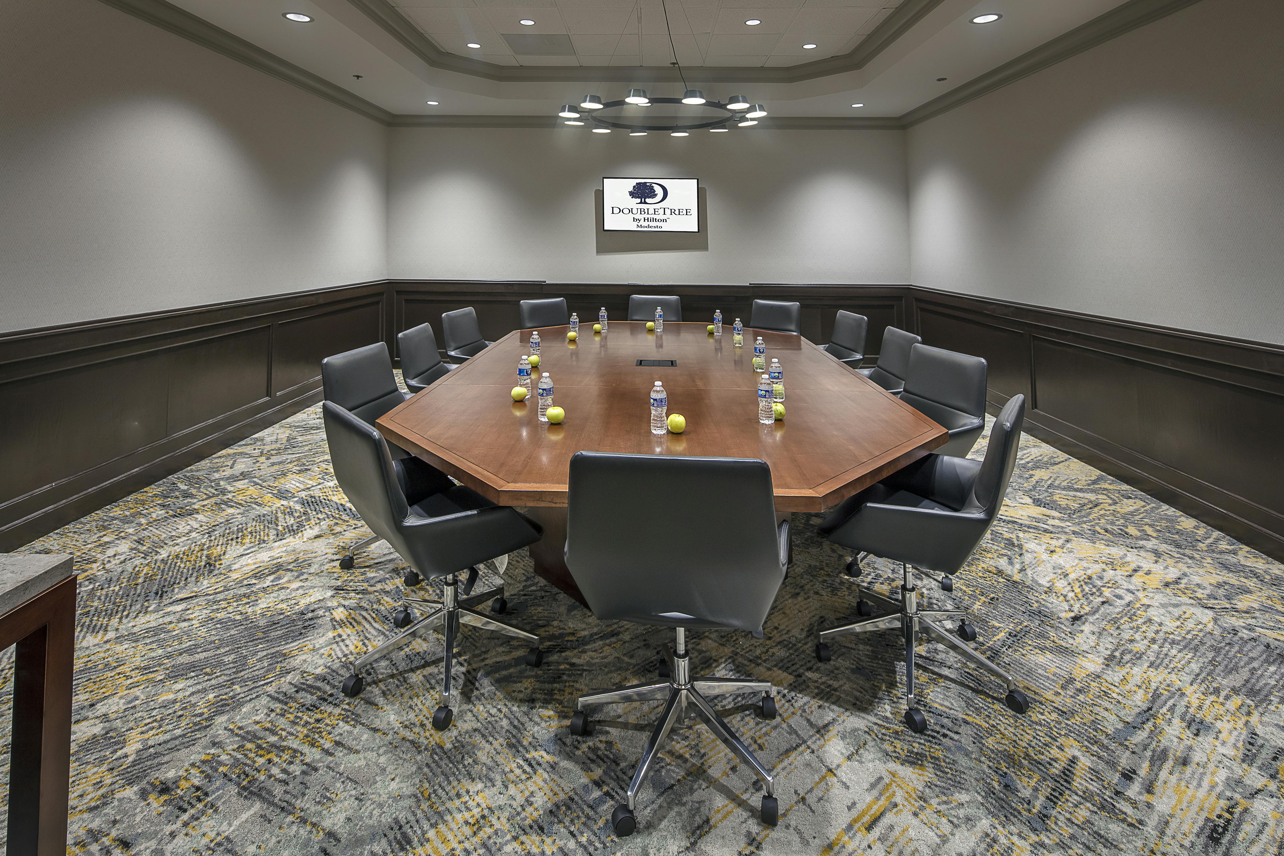 Modesto Boardroom, an event space at DoubleTree by Hilton, Modesto