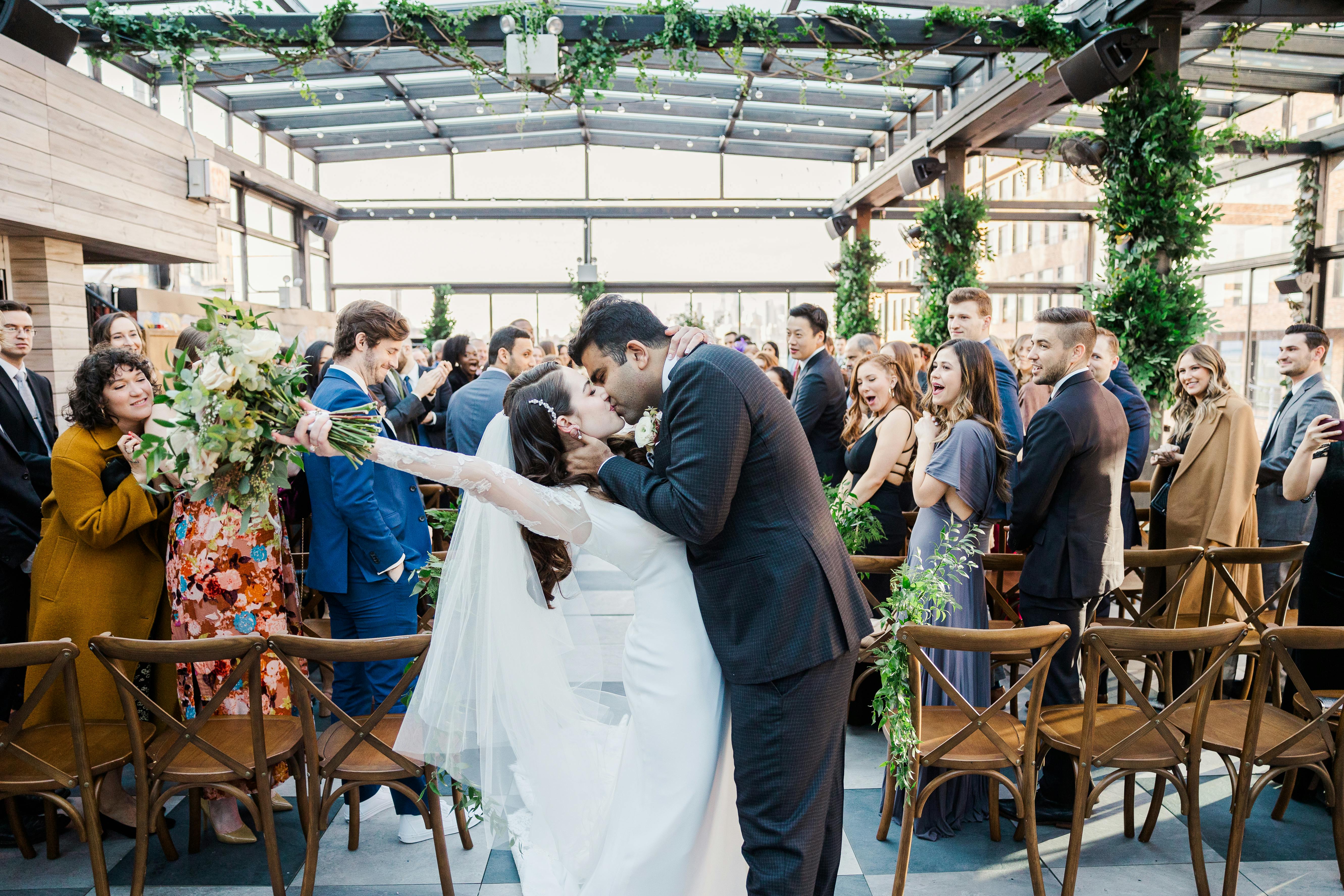 Featured photo from A Romantic, Elegant Rooftop Wedding at 74 Wythe