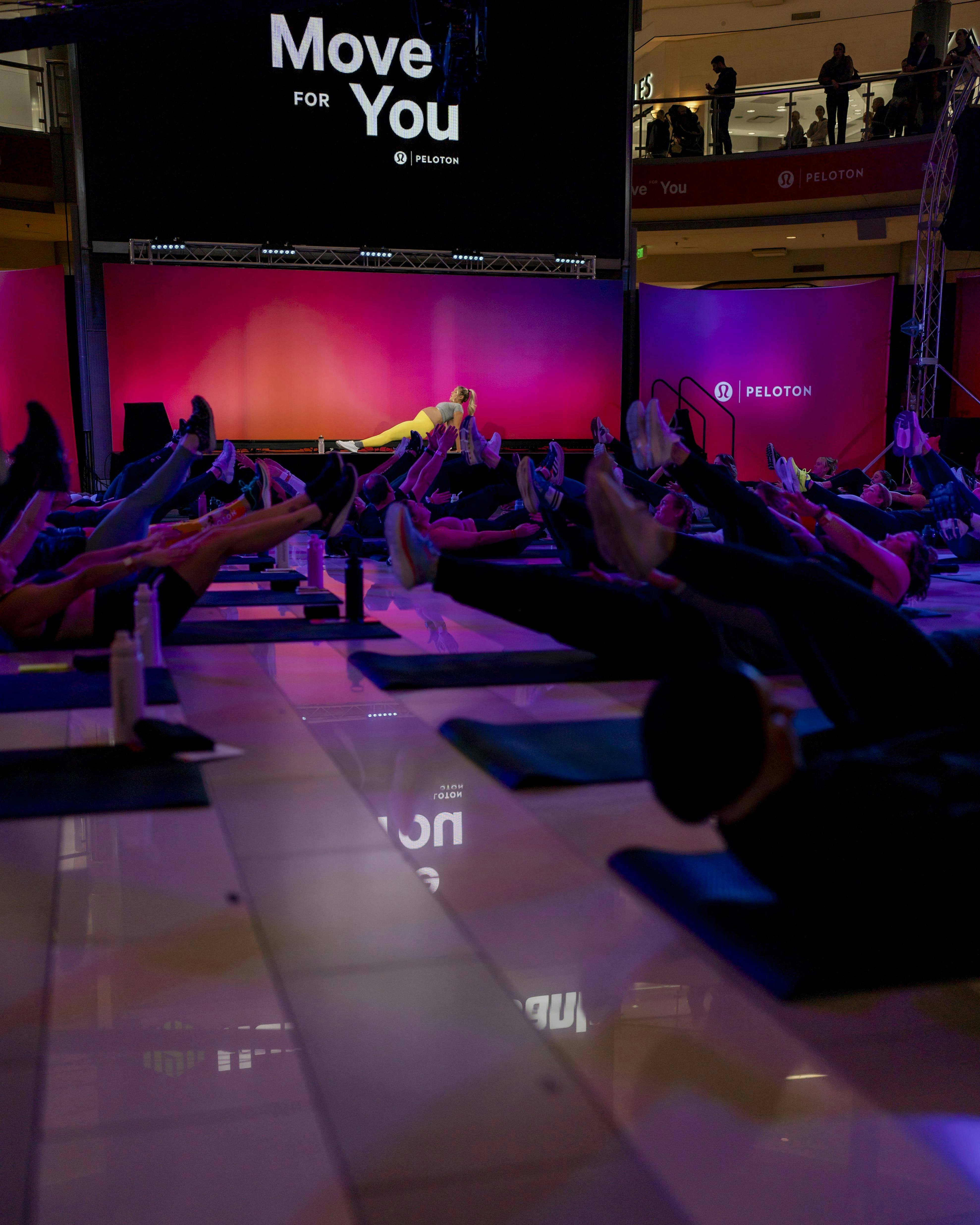 Peloton Move For You Event with lululemon at Mall of America