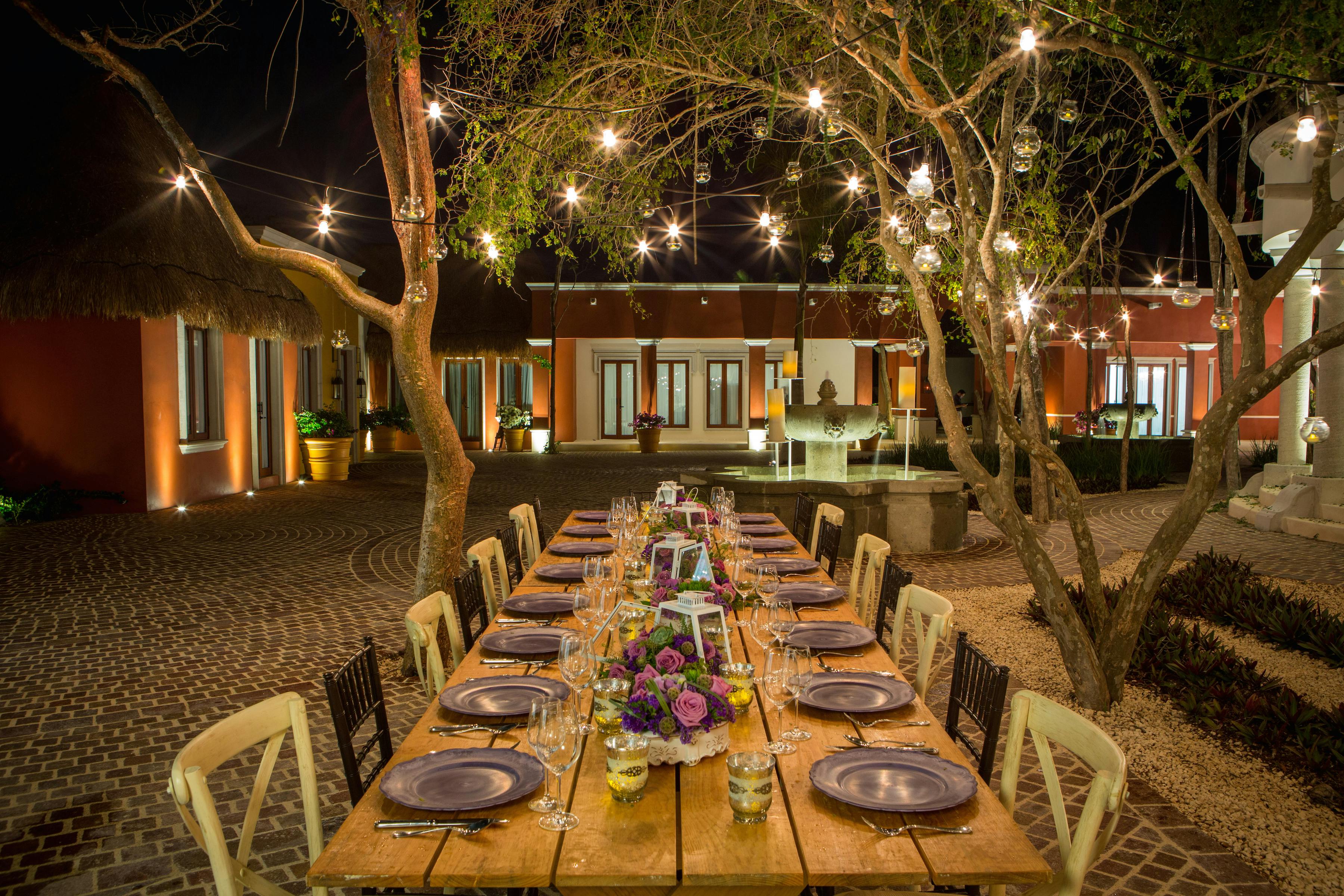 El Pueblito, Outdoor event space at Banyan Tree Mayakoba
