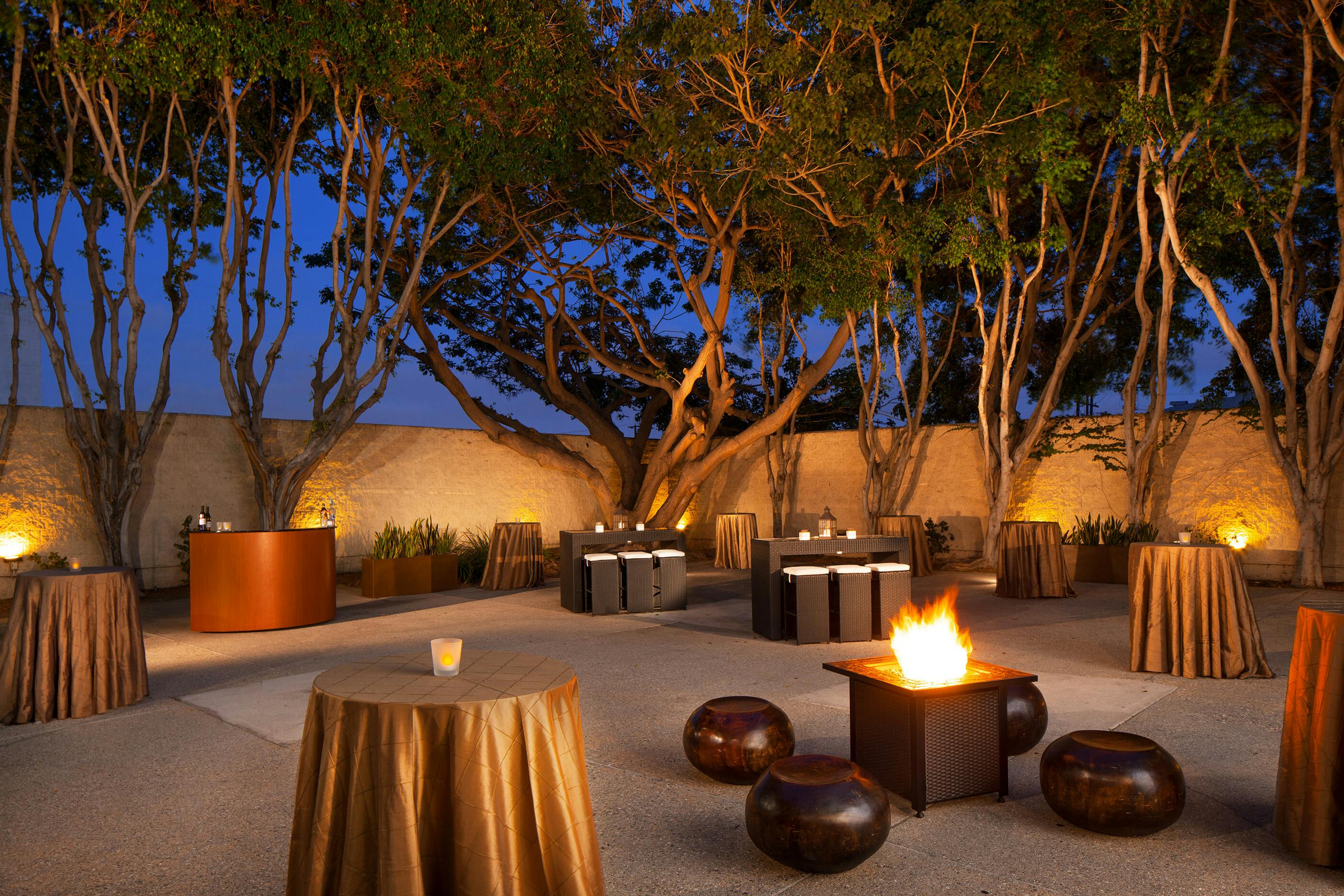 Outdoor Terrace, an event space at The Westin Los Angeles Airport