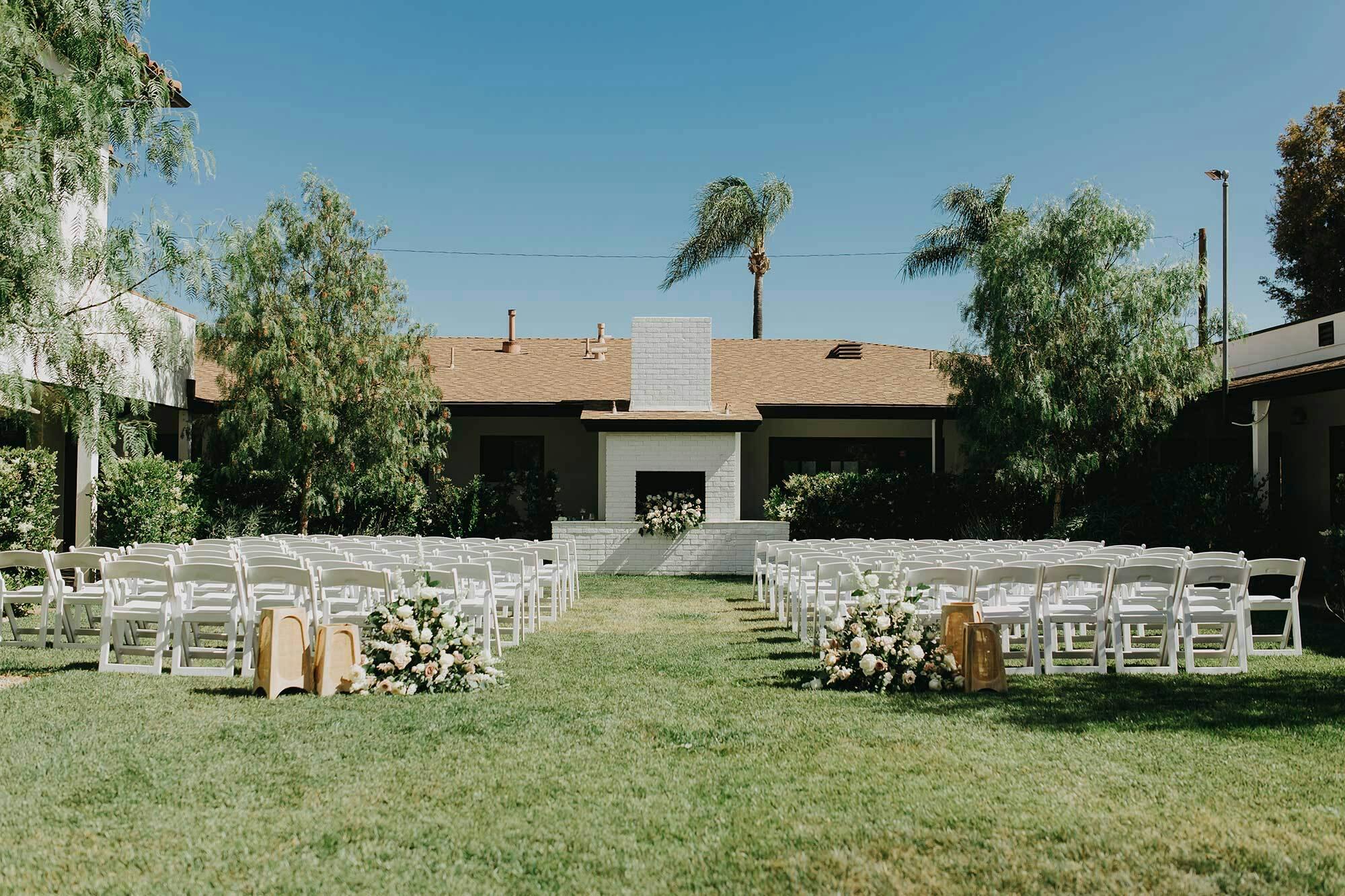 The Courtyard, an event space at Fillmore Chapel by Wedgewood Weddings