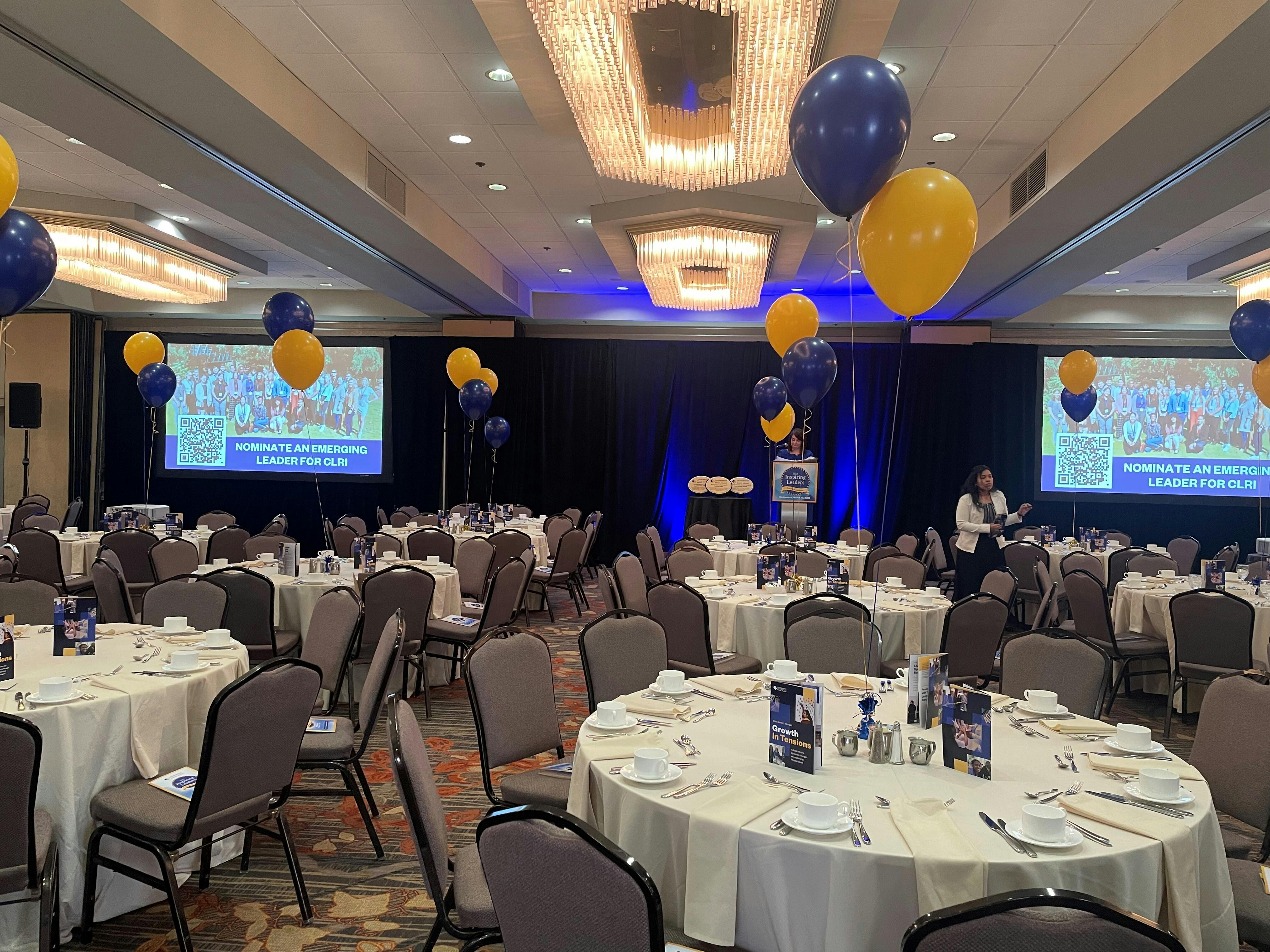 Grand Ballroom, an event space at Providence Marriott Downtown