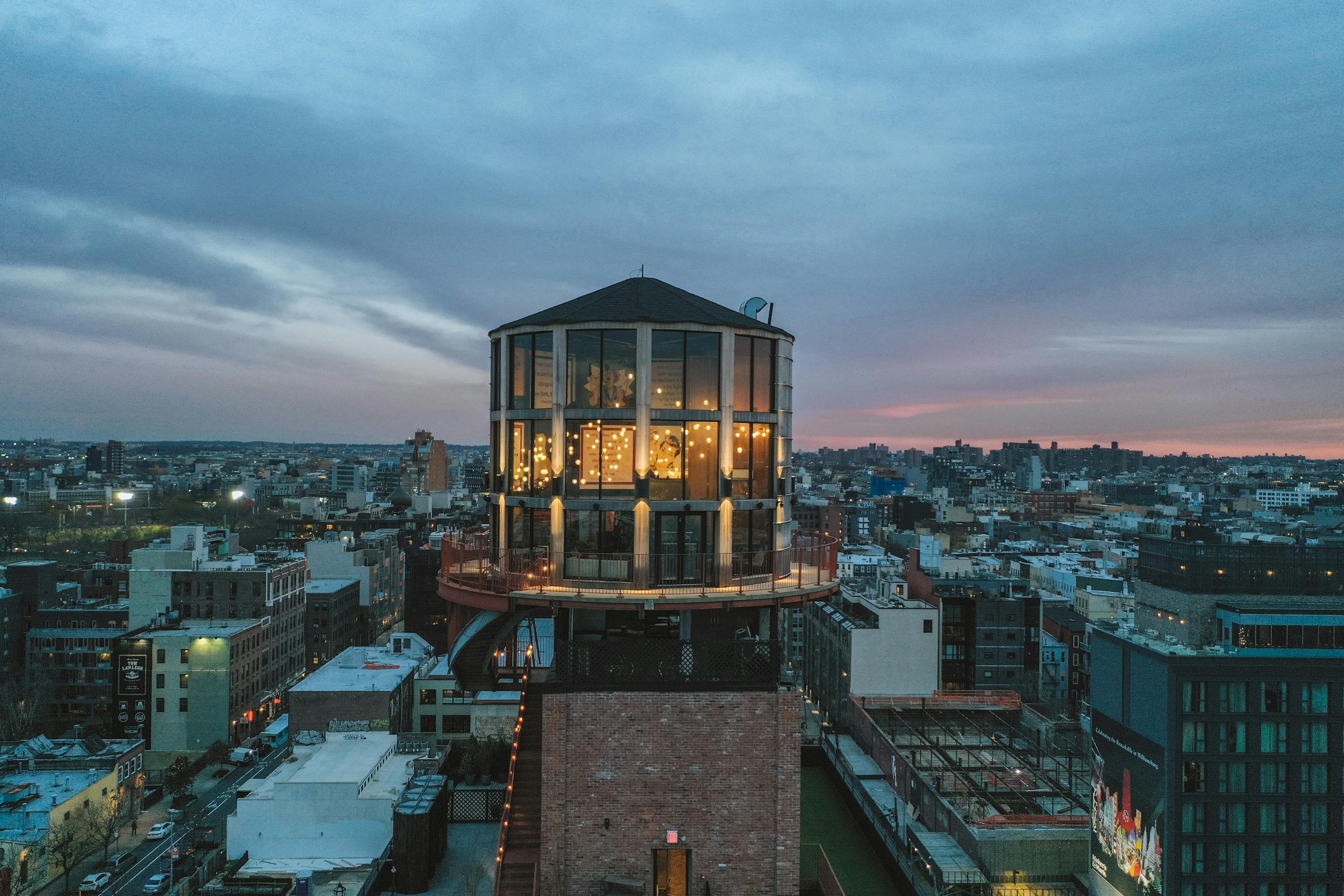 The Water Tower, an event space at Arlo Williamsburg