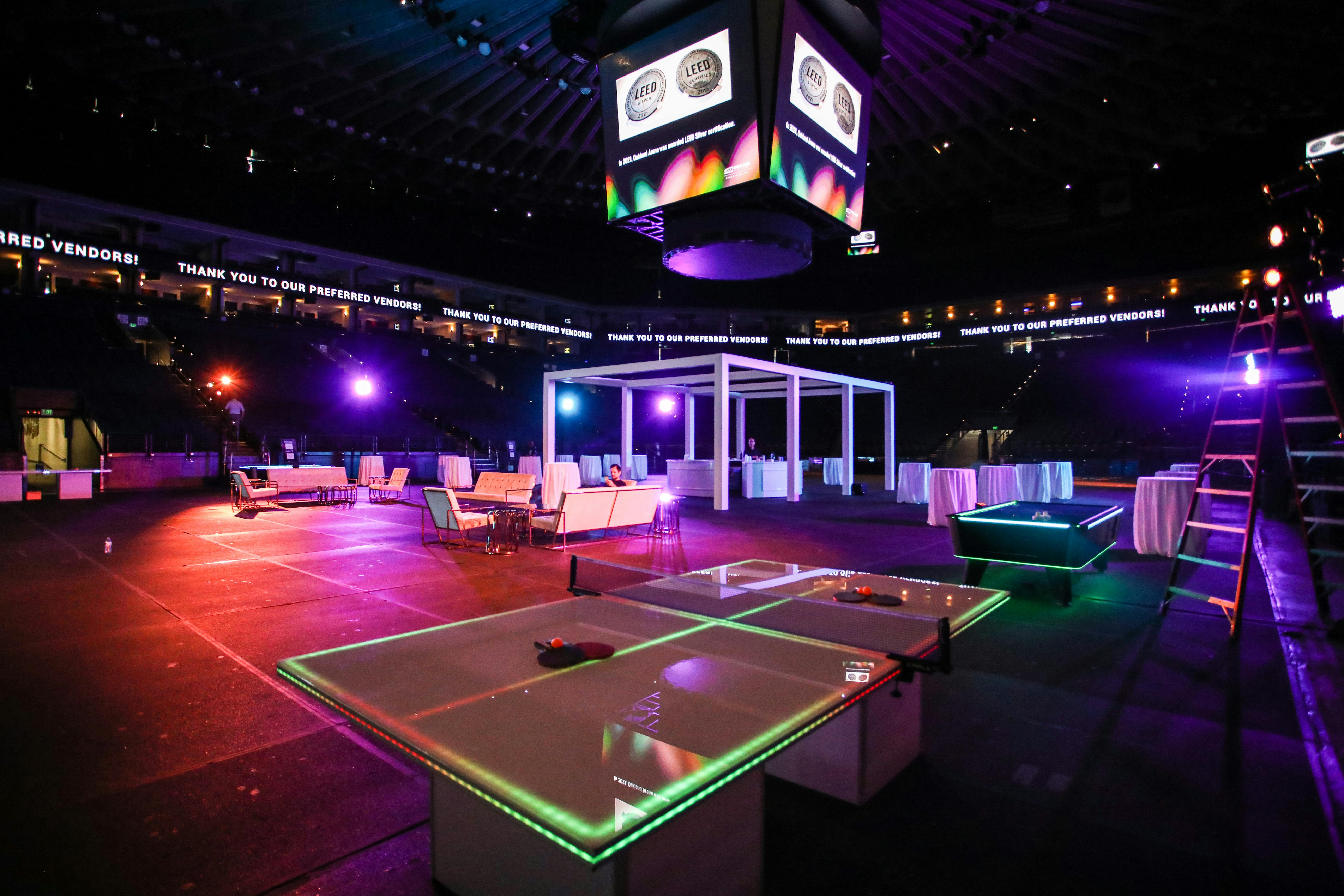 Arena Floor | Oakland Arena | PartySlate