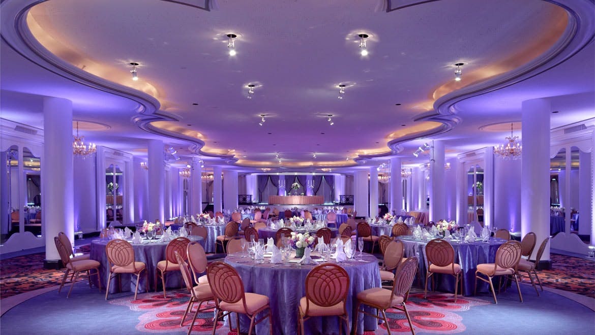 Empire Ballroom, an event space at Omni Shoreham Hotel