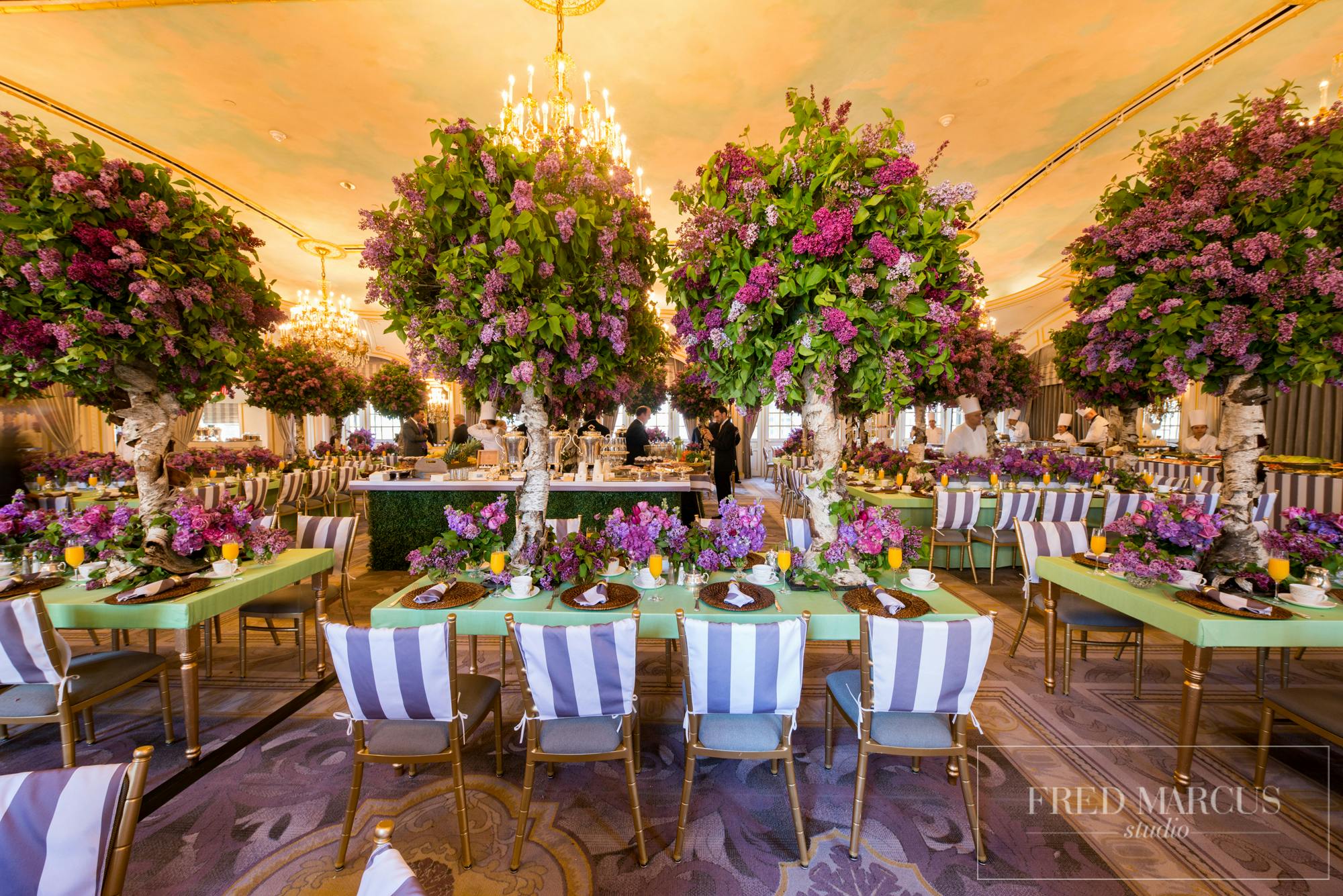 Purple and Green Dinner Party in New York Birch Event Design PartySlate