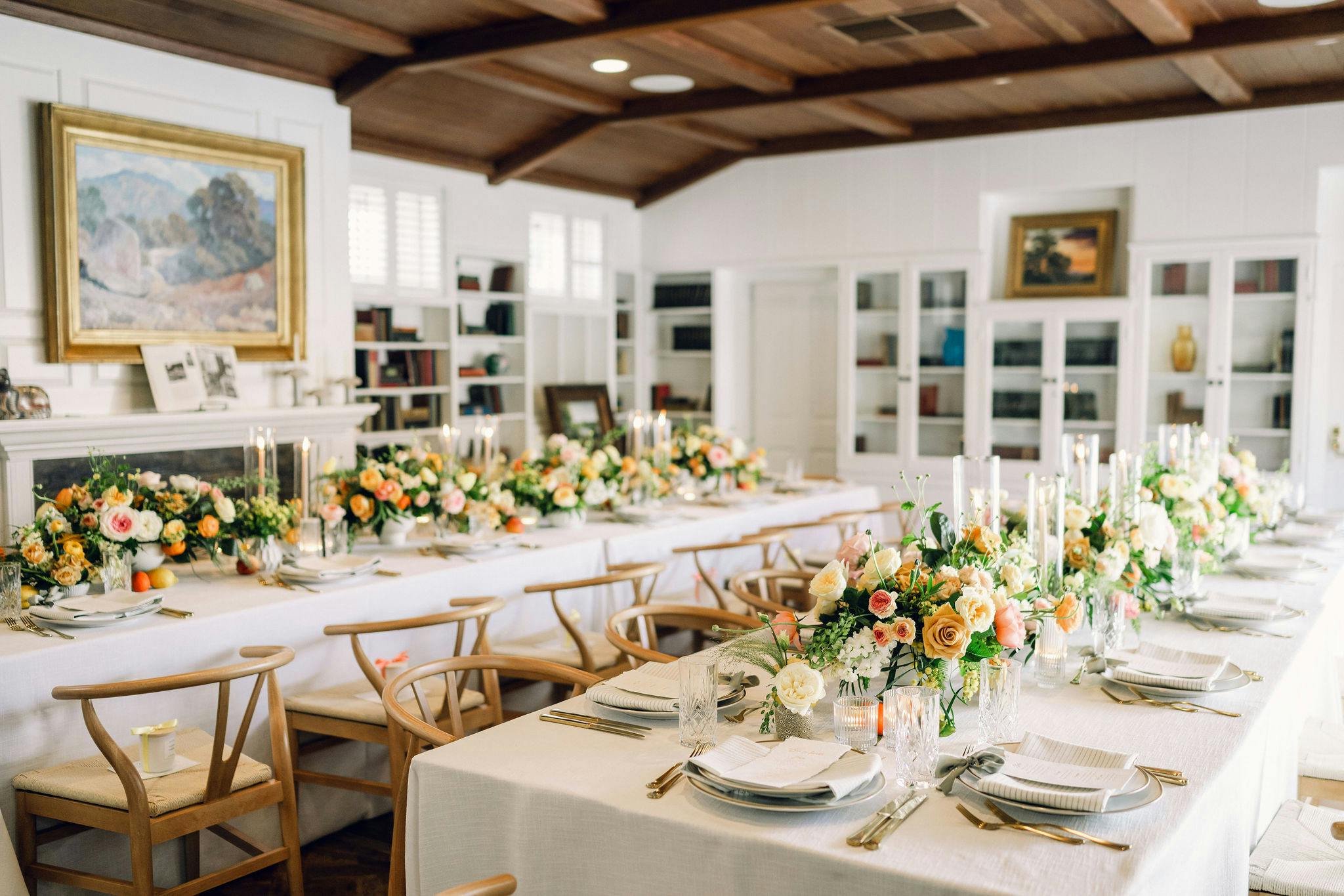The Library & Library Courtyard, an event space at The Inn at Rancho Santa Fe