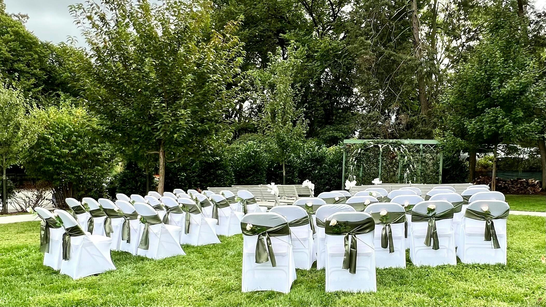 Garden Party with Fire Pits, an event space at Woman's Club of Chevy Chase
