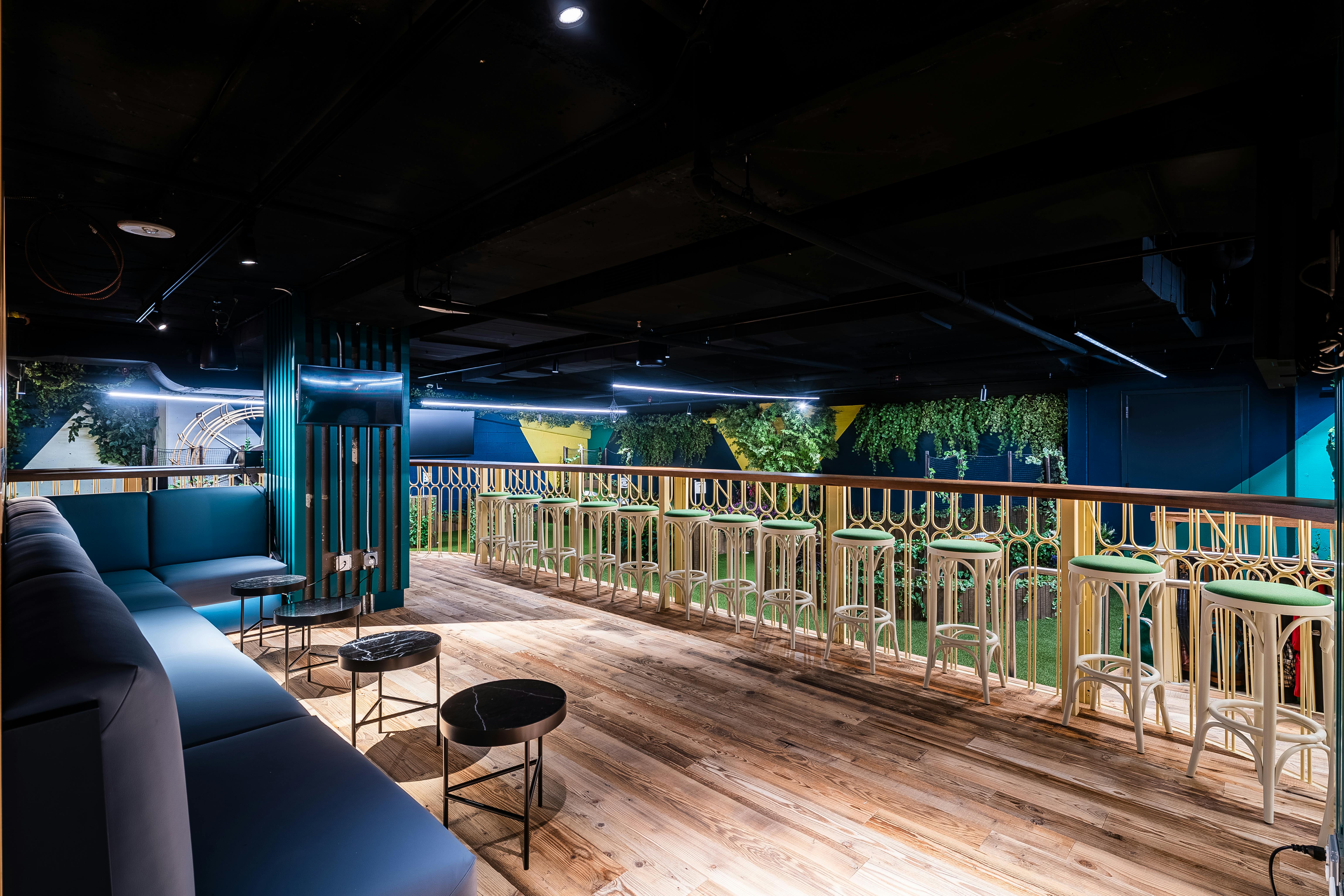 The Terrace, an event space at Swingers – the crazy golf club (Dupont Circle)