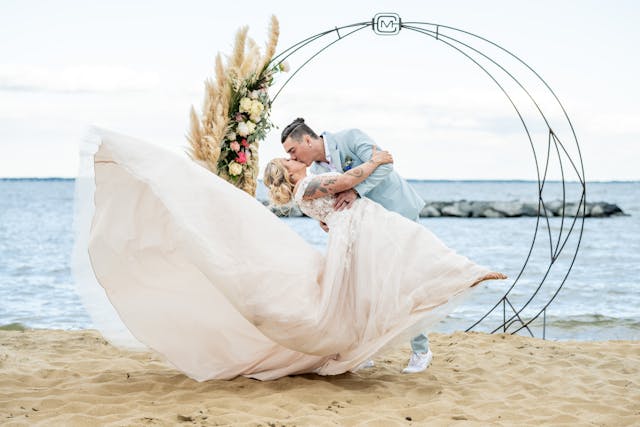 Featured photo from Bride and Groom Enjoy the Chesapeake Bay Foundation Views