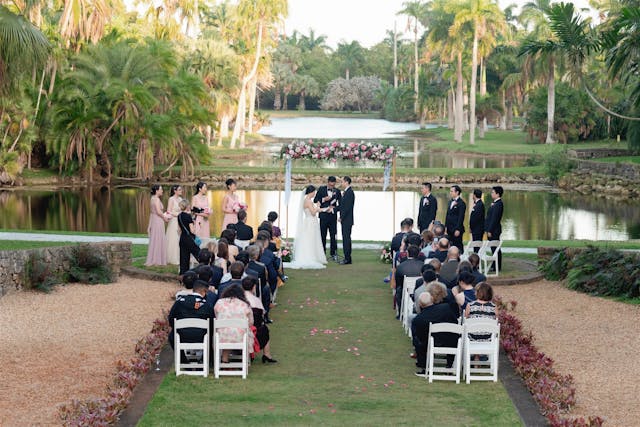Featured photo from Tones of Pink Garden Style Wedding at Fairchild Gardens