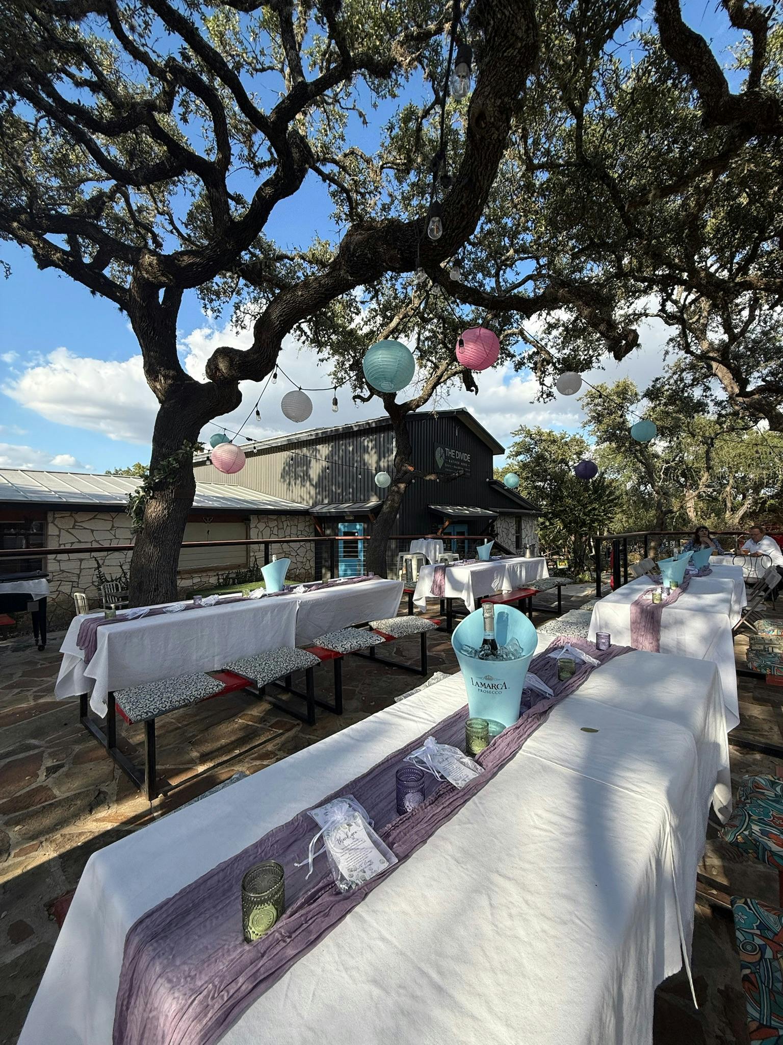 Flagstone Patios, Outdoor event space at The Divide
