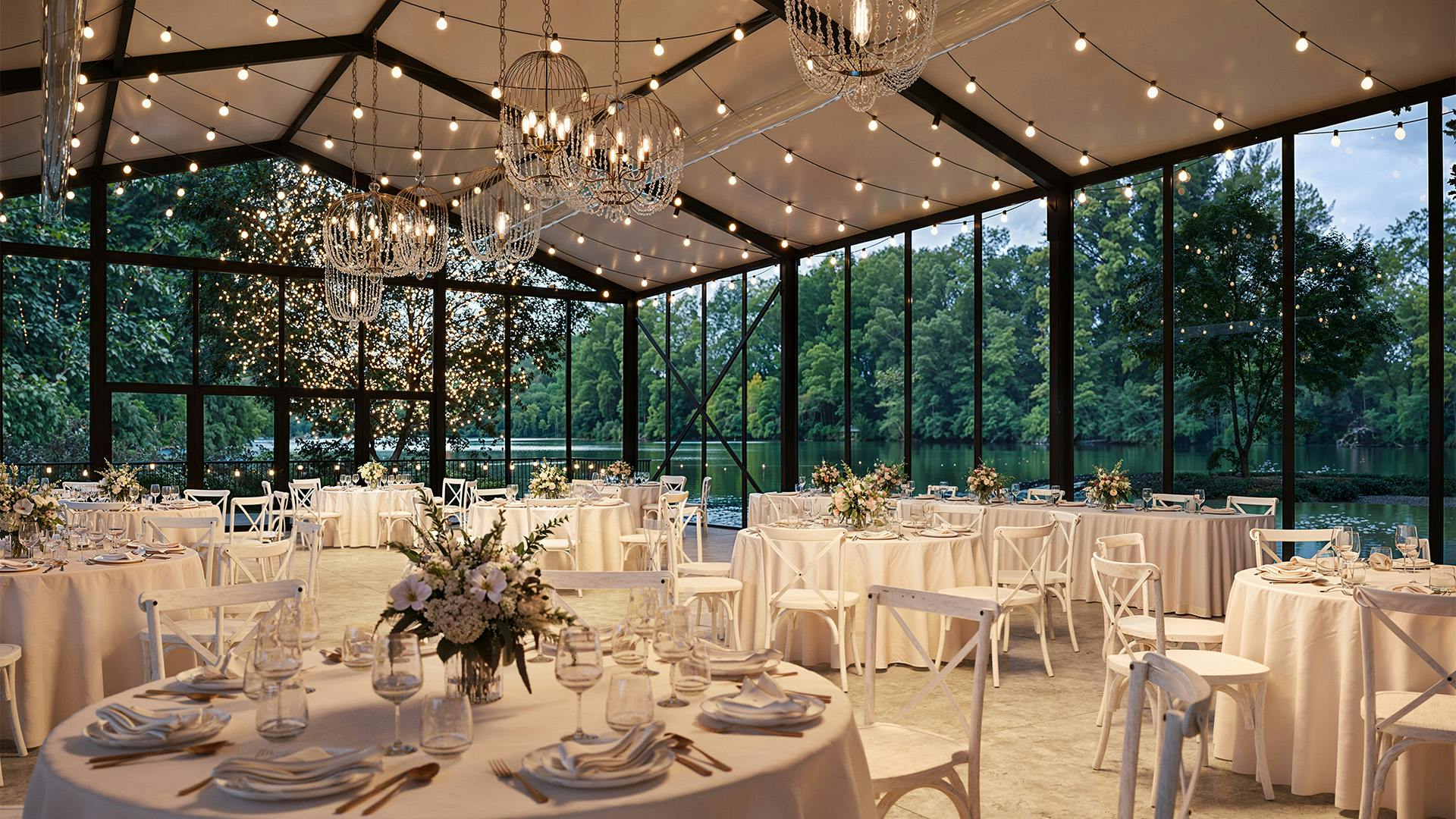 Twin Lakes Pavilion, an event space at Molly's Lakeside by Wedgewood Weddings