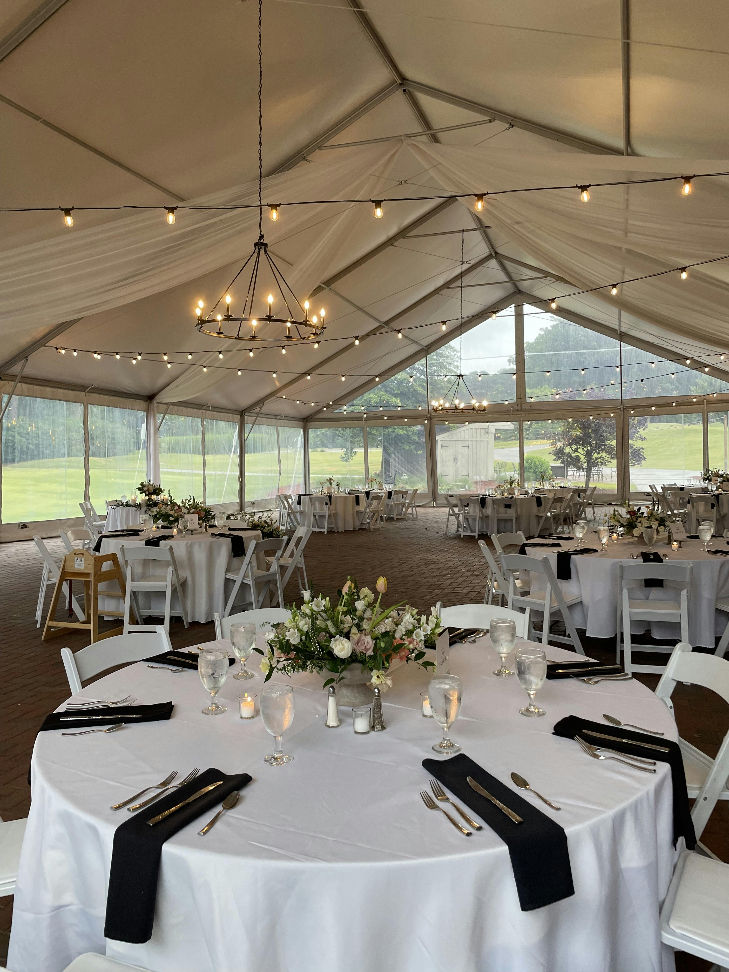 Garden Terrace, an event space at MacGregor Downs Country Club