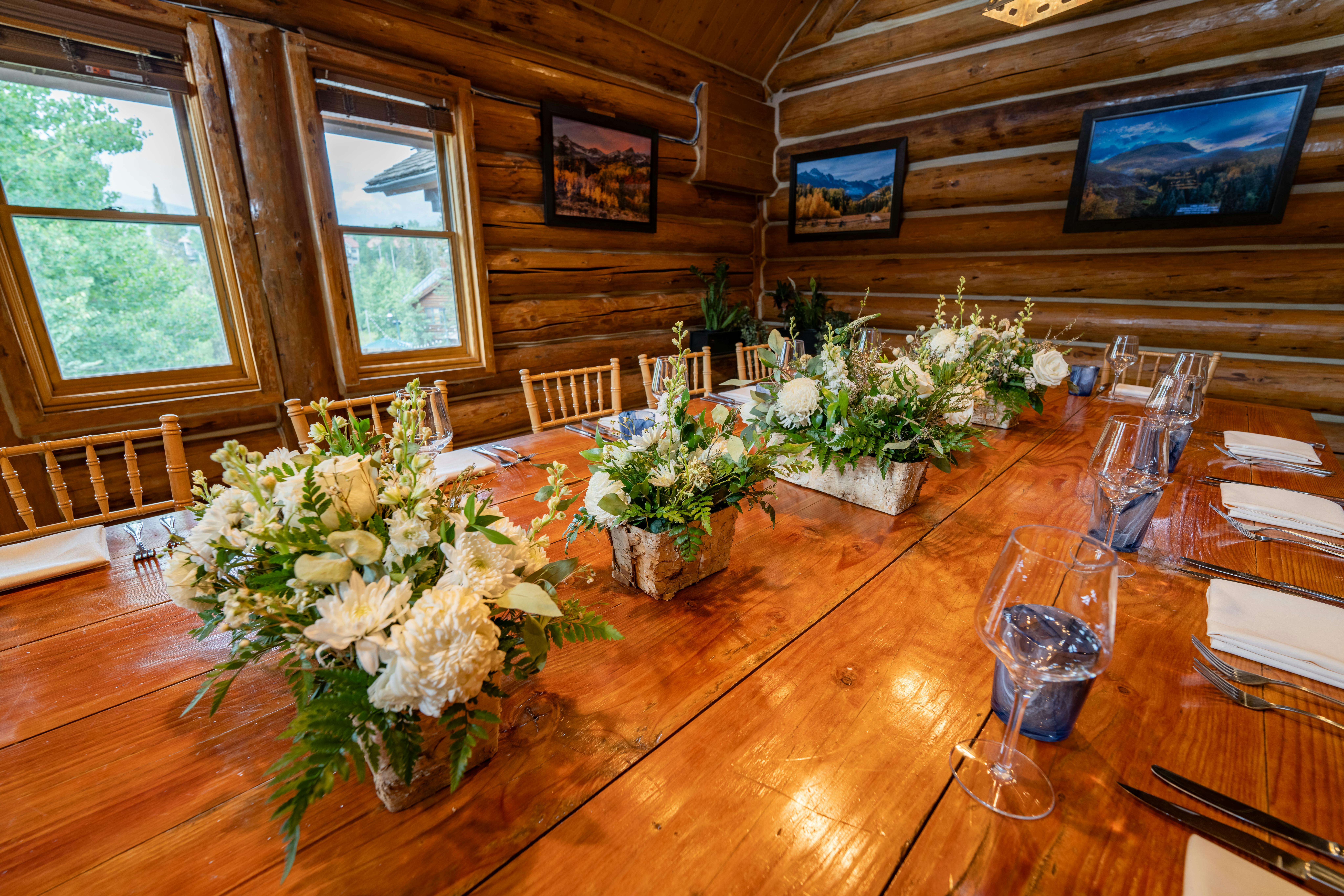 Mt Emma Room, an event space at Mountain Lodge Telluride