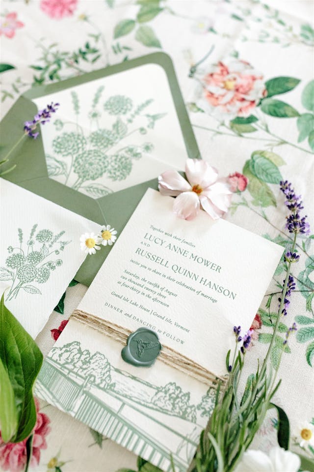 Featured photo from A Whimsical Vermont Wedding with Nature-Inspired Botanical Designs