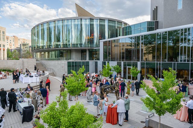 Kemper Courtyard, an event space at Denver Art Museum