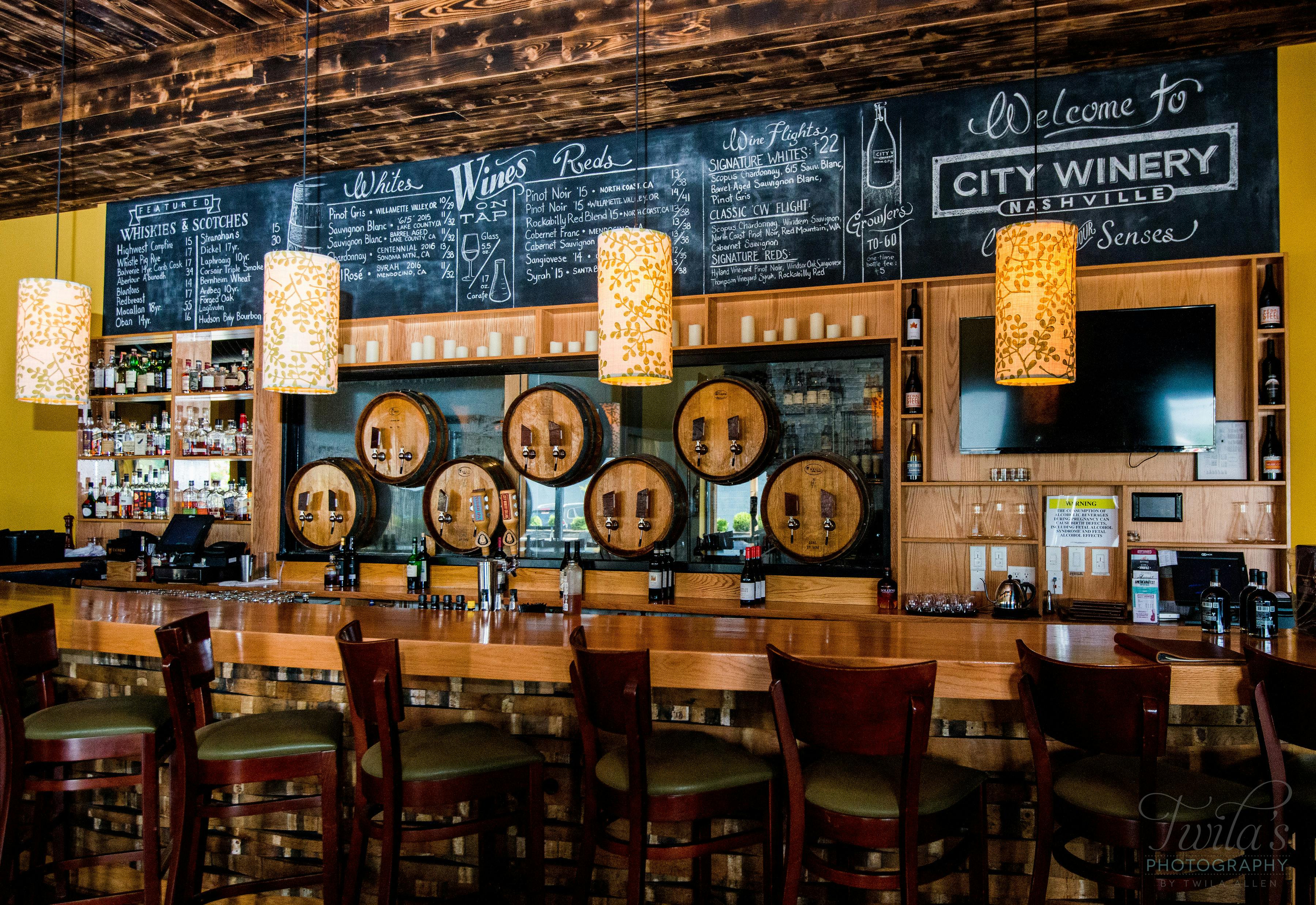 Barrel Room & Terrace, an event space at City Winery Nashville