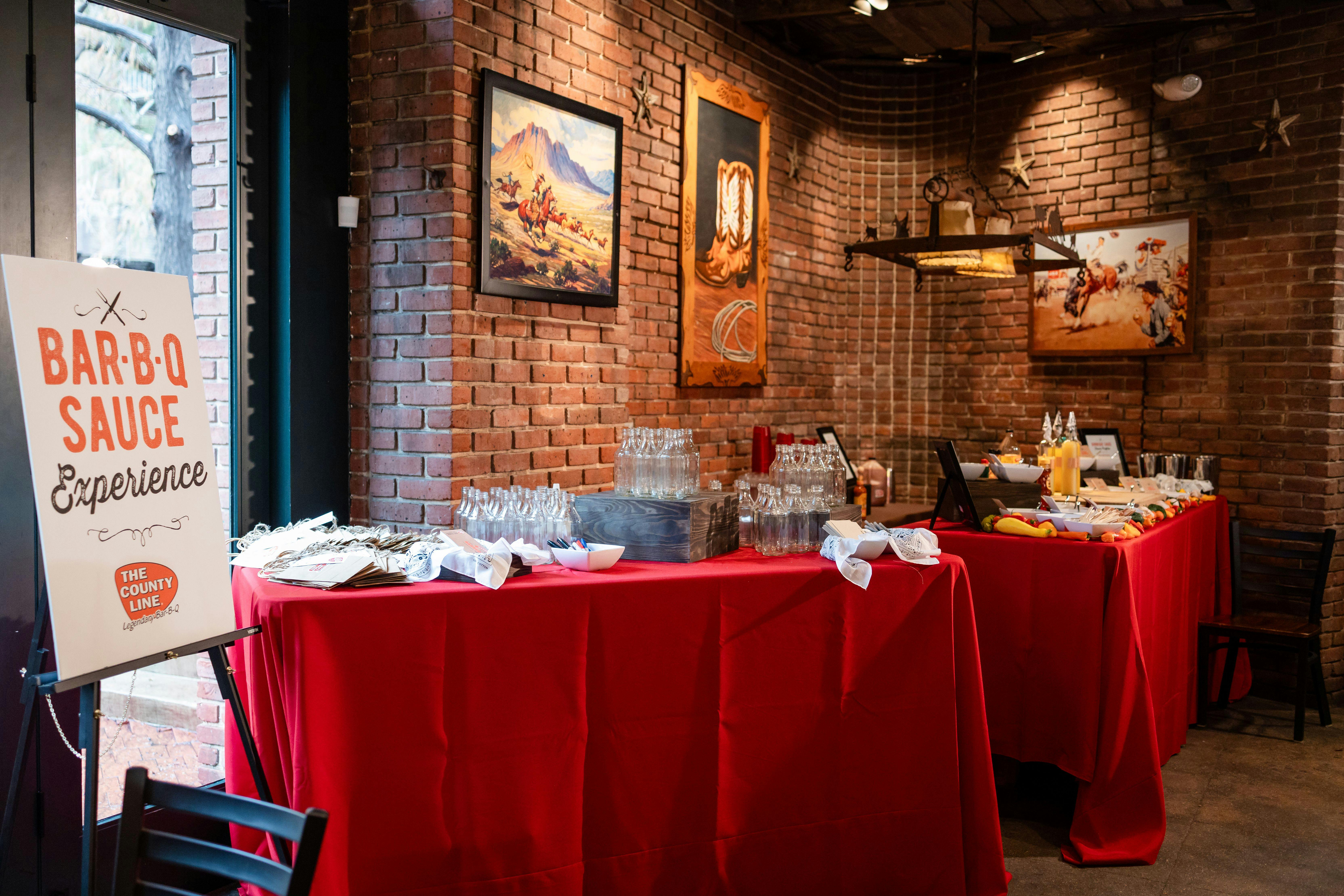BBQ Sauce Experience, an event space at The County Line San Antonio River Walk