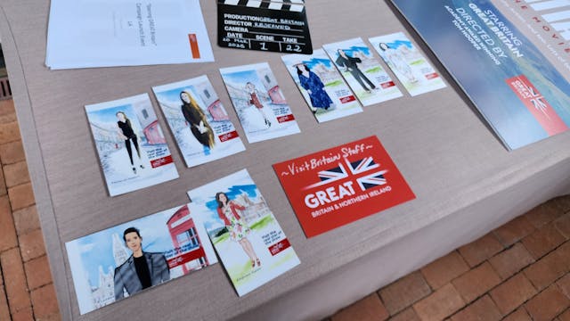 Featured photo from British Tourism Sketched Their Hollywood Guests with Mingling Talent in Period Clothing