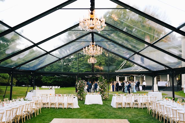 Featured photo from See This Refined Outdoor Wedding Beneath a Crystal-Covered Canopy in Waltham, MA
