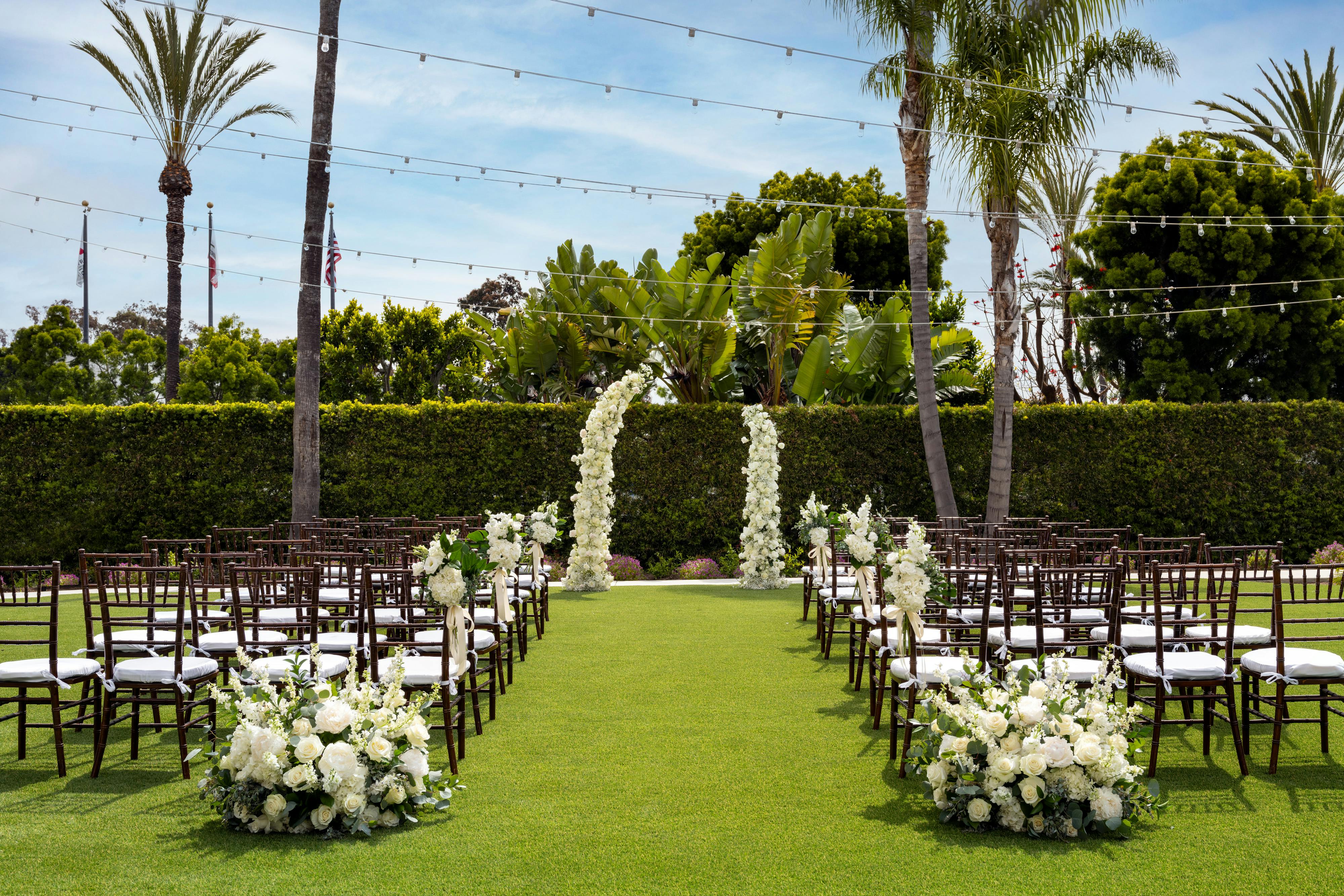 Village Green, an event space at Torrance Marriott Redondo Beach