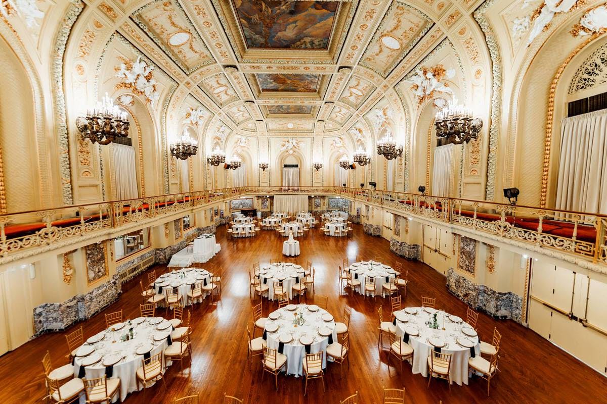 Gold Room, an event space at The Congress Plaza Hotel