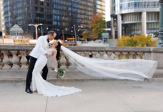 Featured photo from Experience This Skyline Wedding with Elegant Touches of Tradition at the Royal Sonesta Downtown