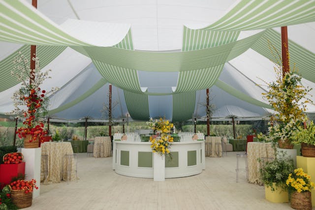 Featured photo from Wander Through This Breezy Tented Luncheon with Flowing Drapes and a Stylish Cocktail Bar in Baltimore